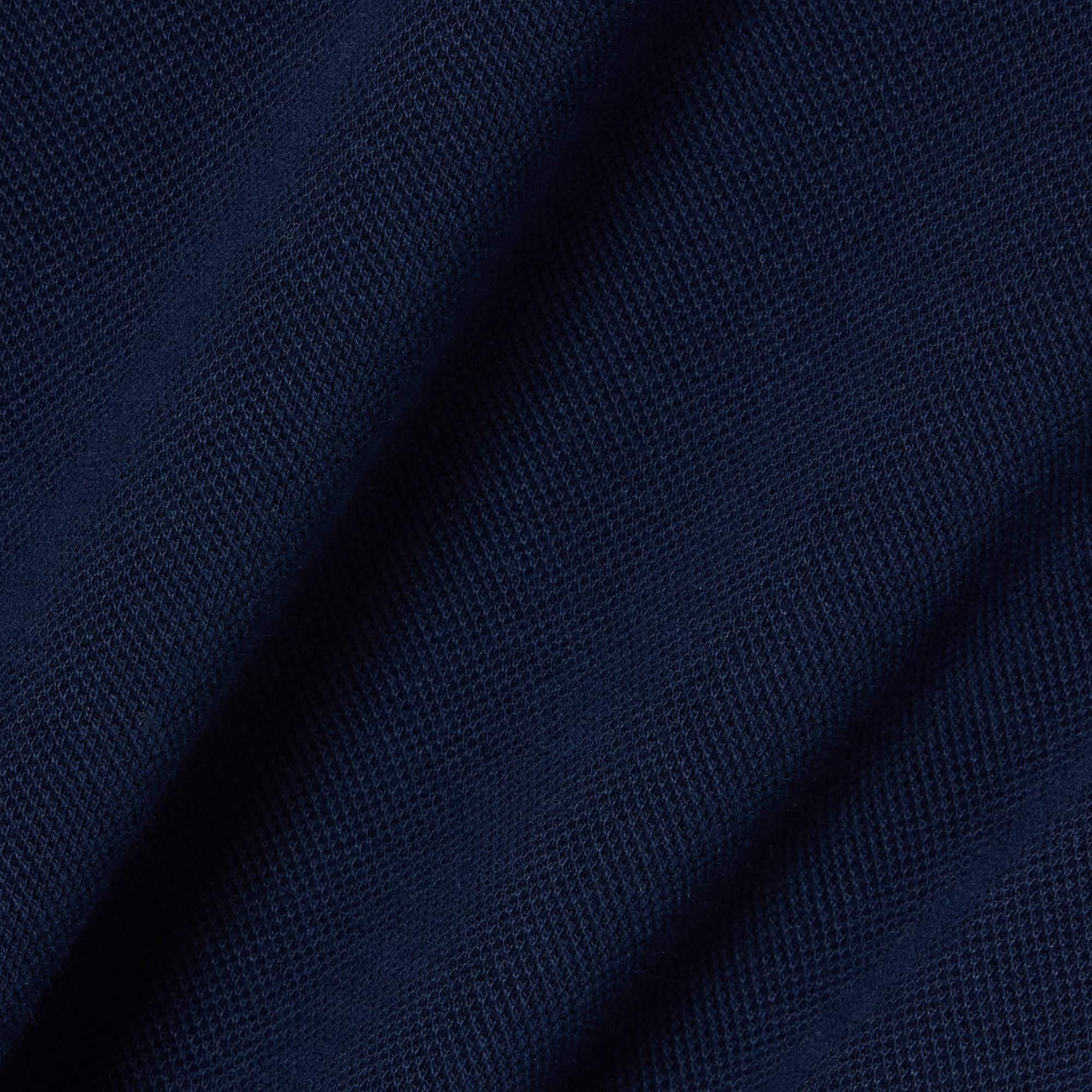 Piqué Relaxed Fit Shorts - Navy Blue