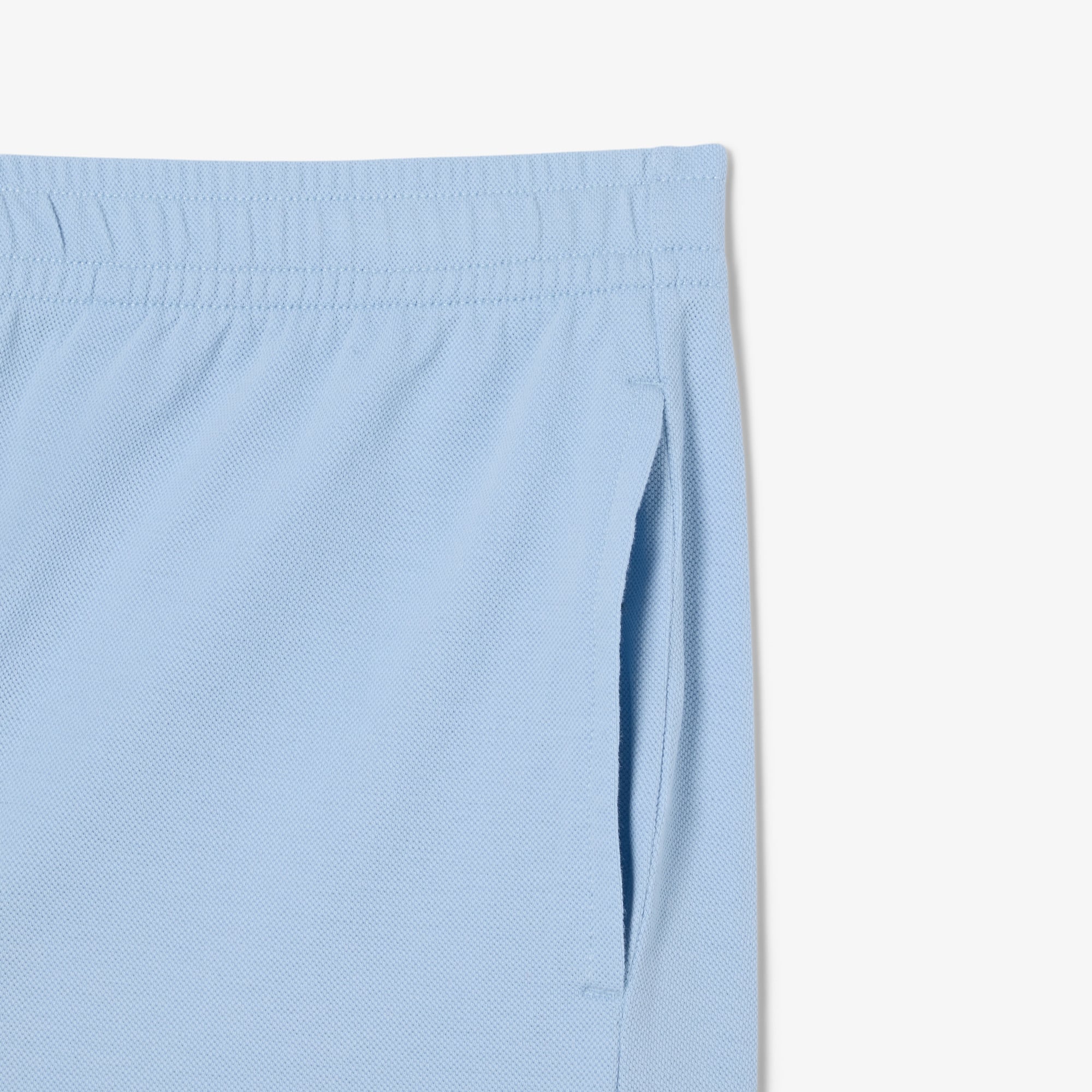 Piqué Relaxed Fit Shorts - Light Blue