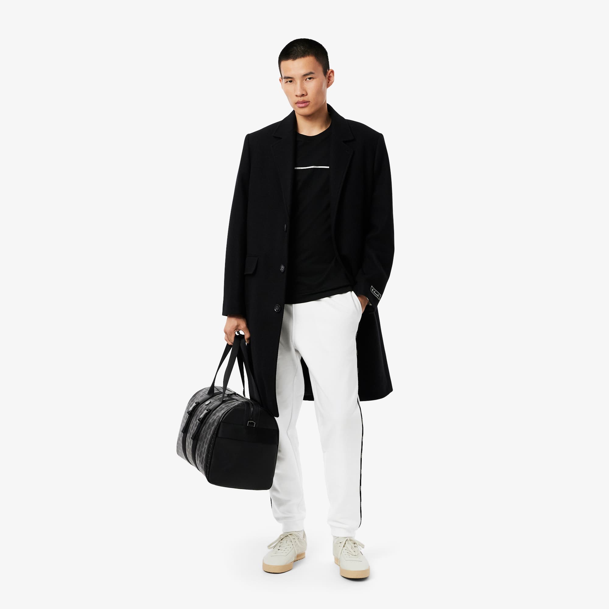 Men's Logo Trim Sweatpants - White