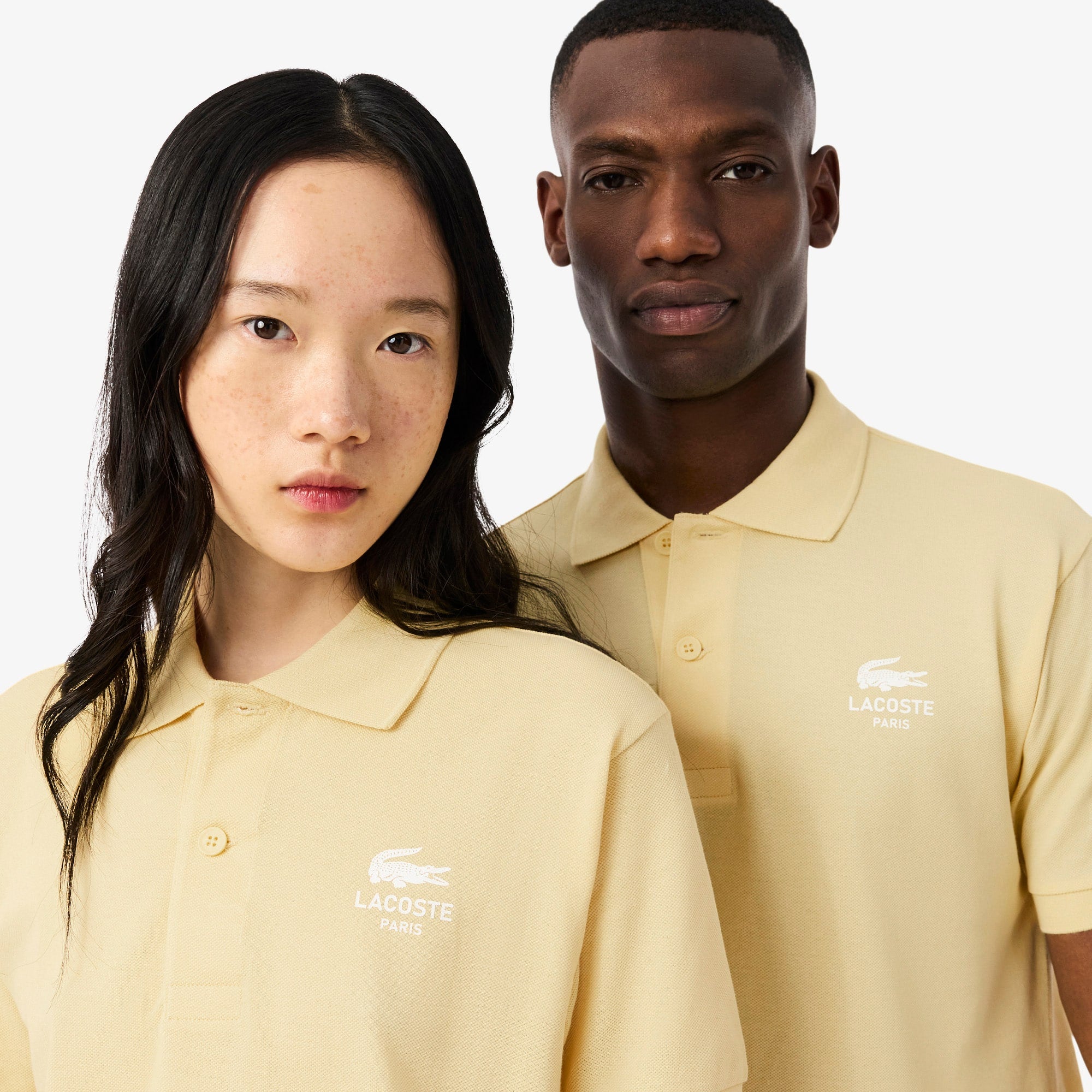 Unisex Classic Fit Signature Print Polo - Yellow