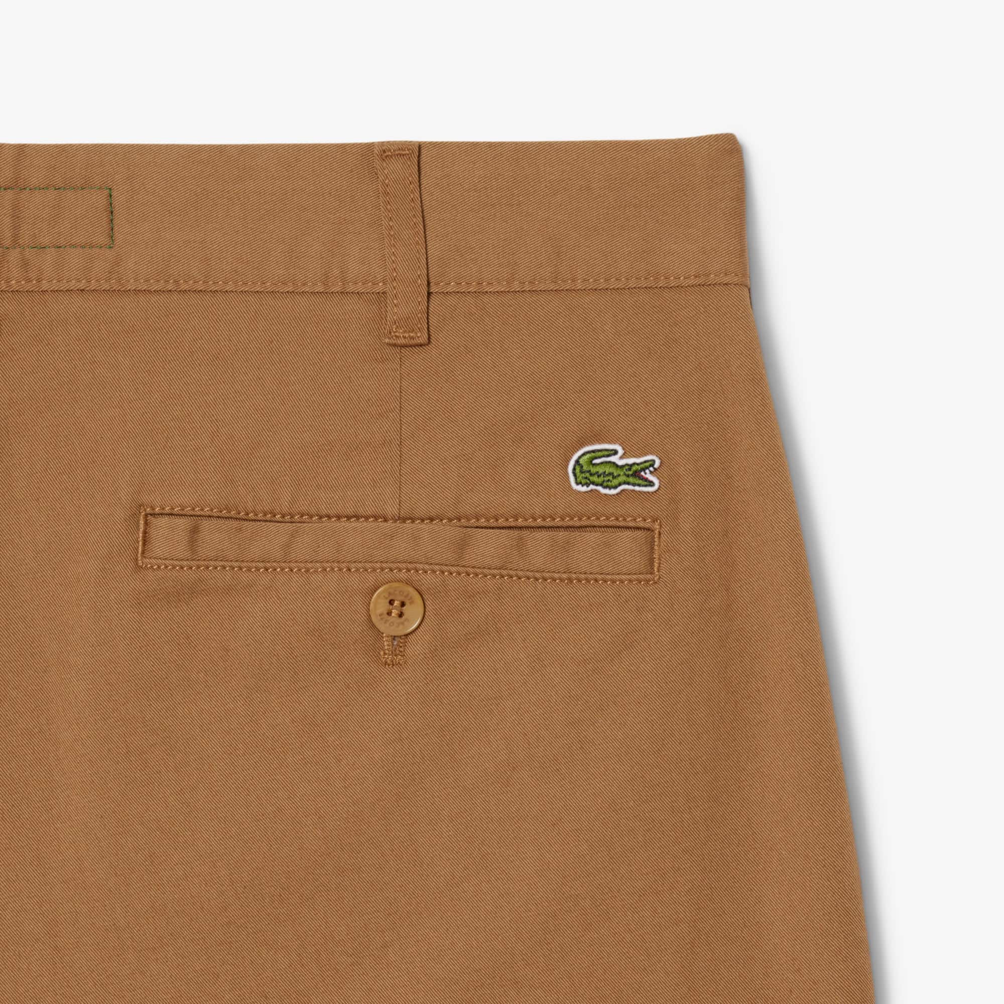 Men's Slim Fit Stretch Cotton Pants - Brown