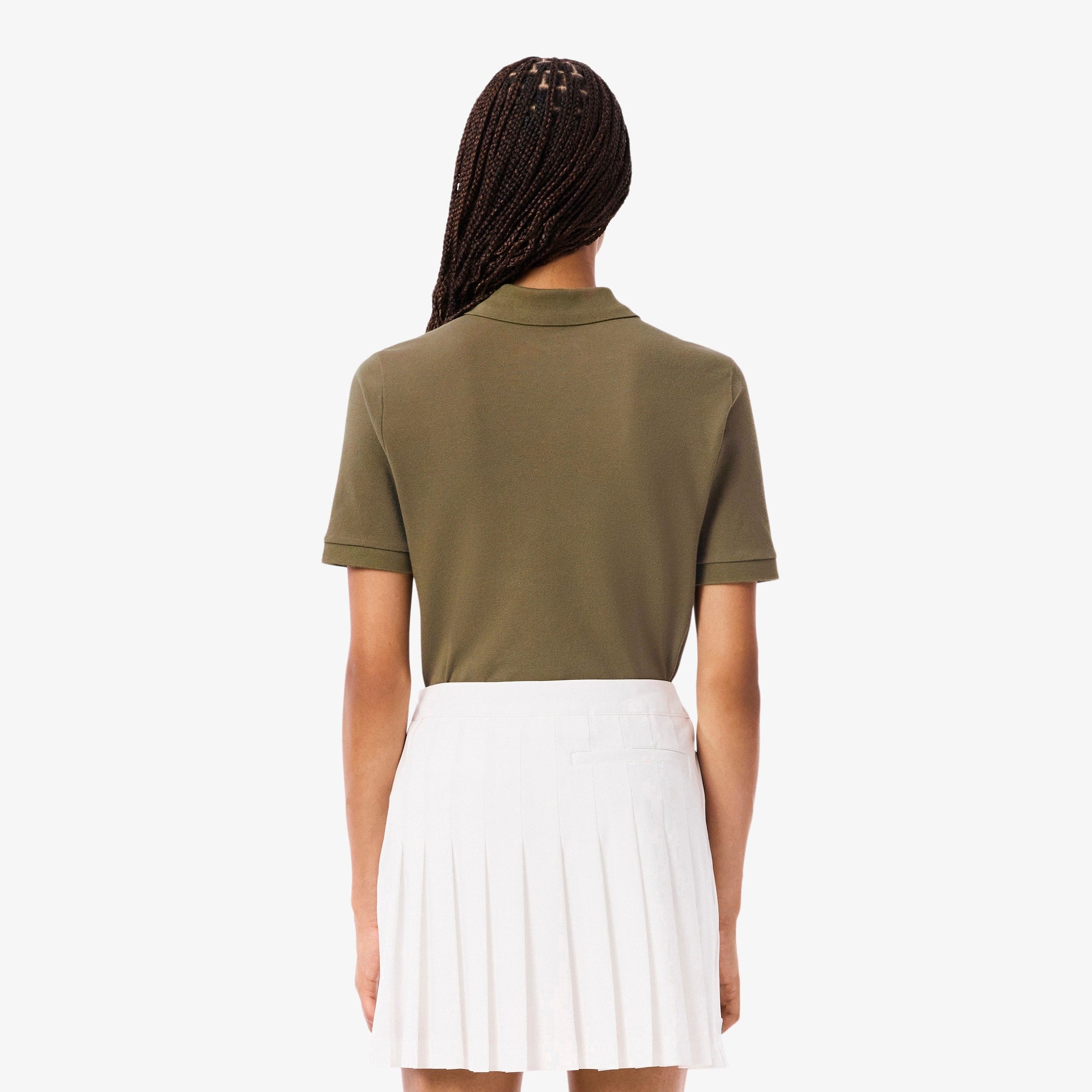Women's Slim Fit Thermo-Regulating Golf Polo - Khaki Green