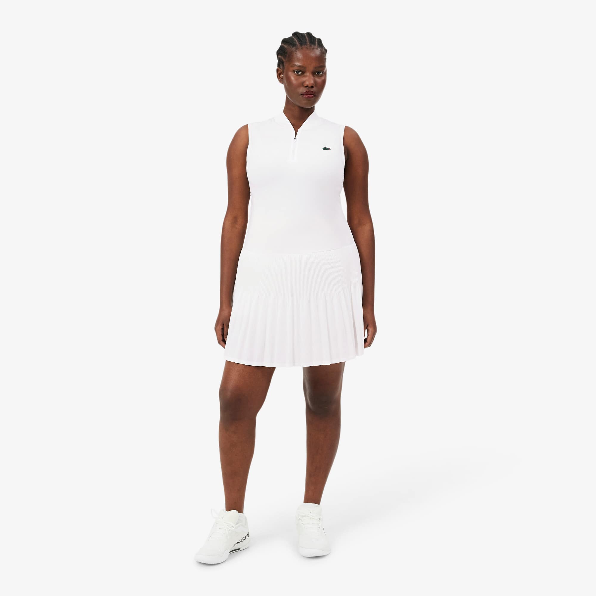 Ultra Dry Stretch Tennis Dress with Liner - White