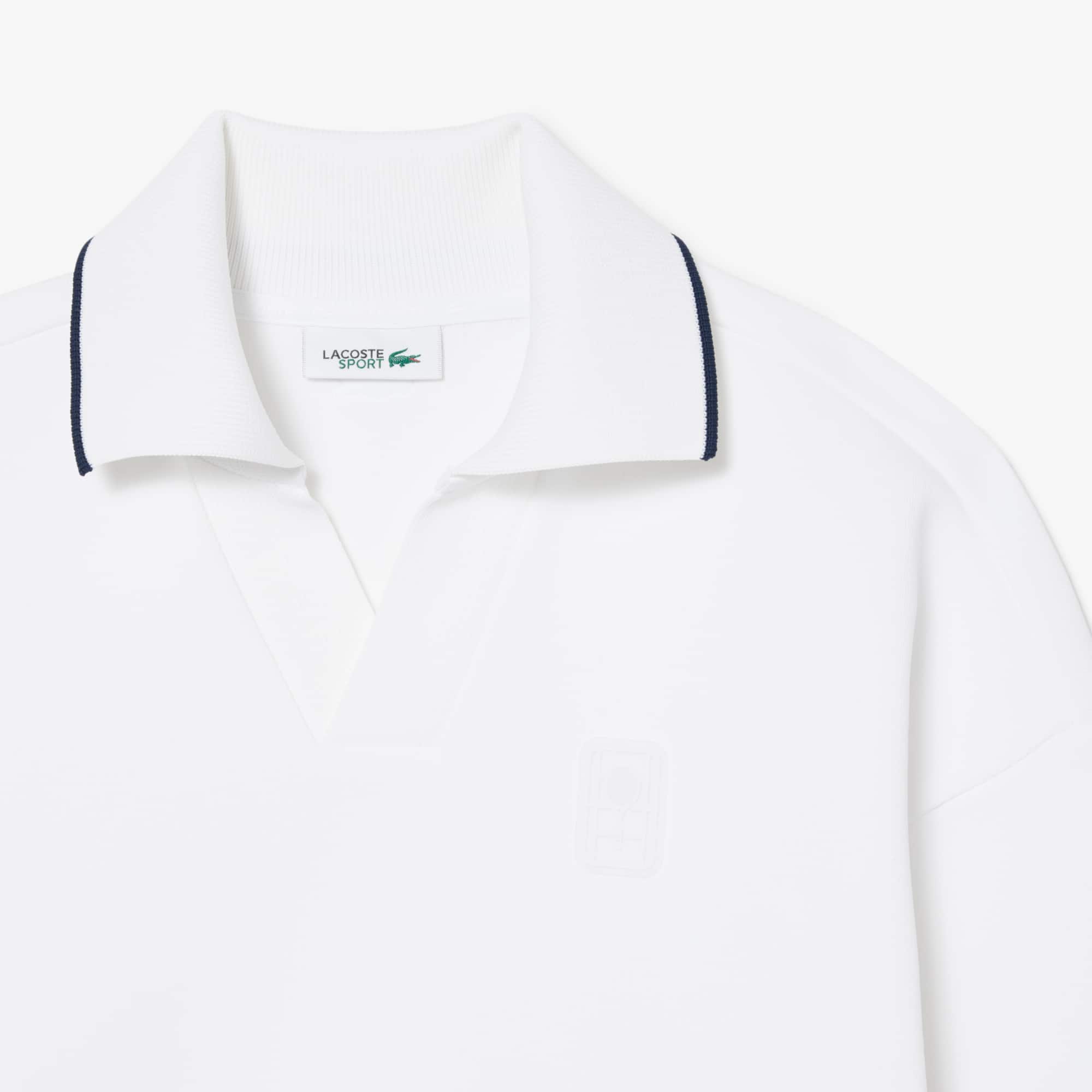 Tennis Heritage Polo Collar Sweatshirt - White