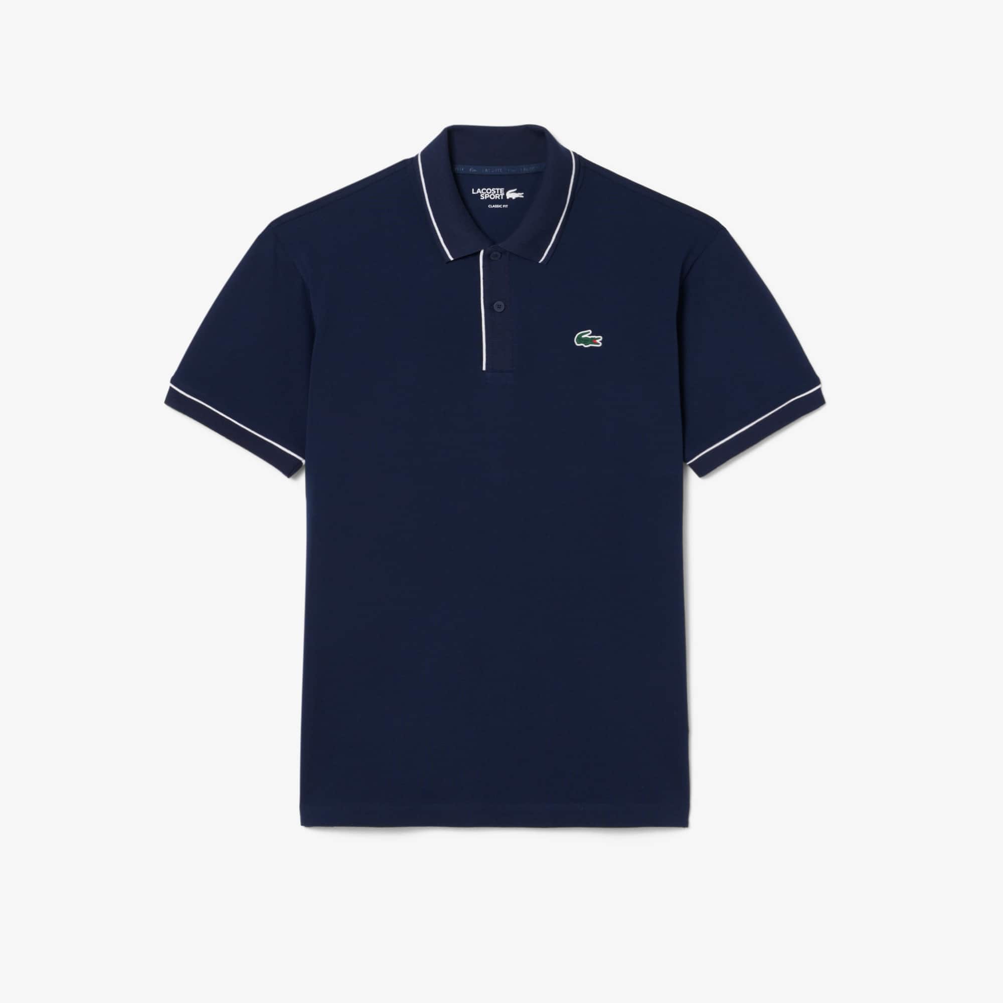 Heat Regulating Mini Piqué Golf Polo - Navy Blue