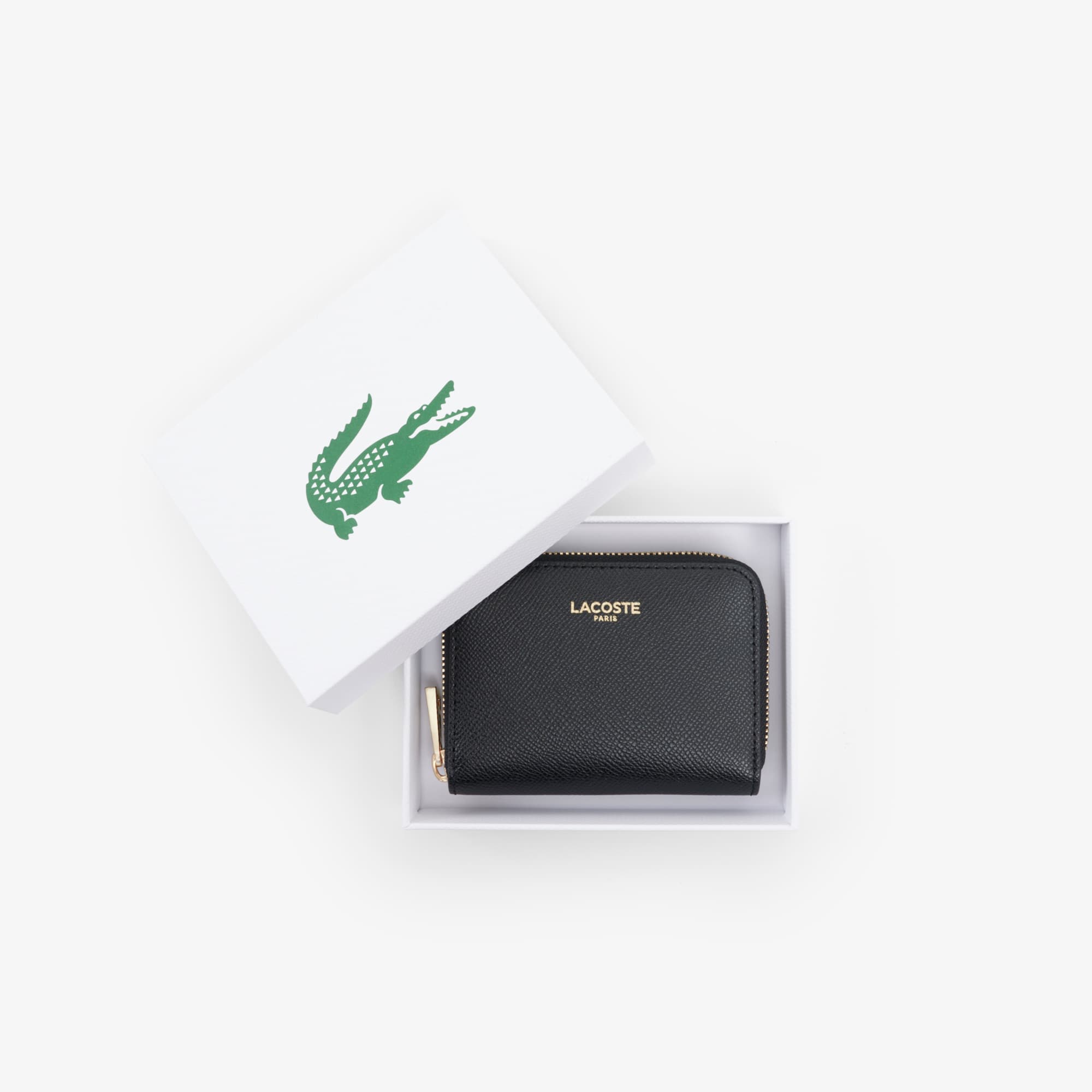 Mini Champs-Élysées Zipped Coin Purse - Black