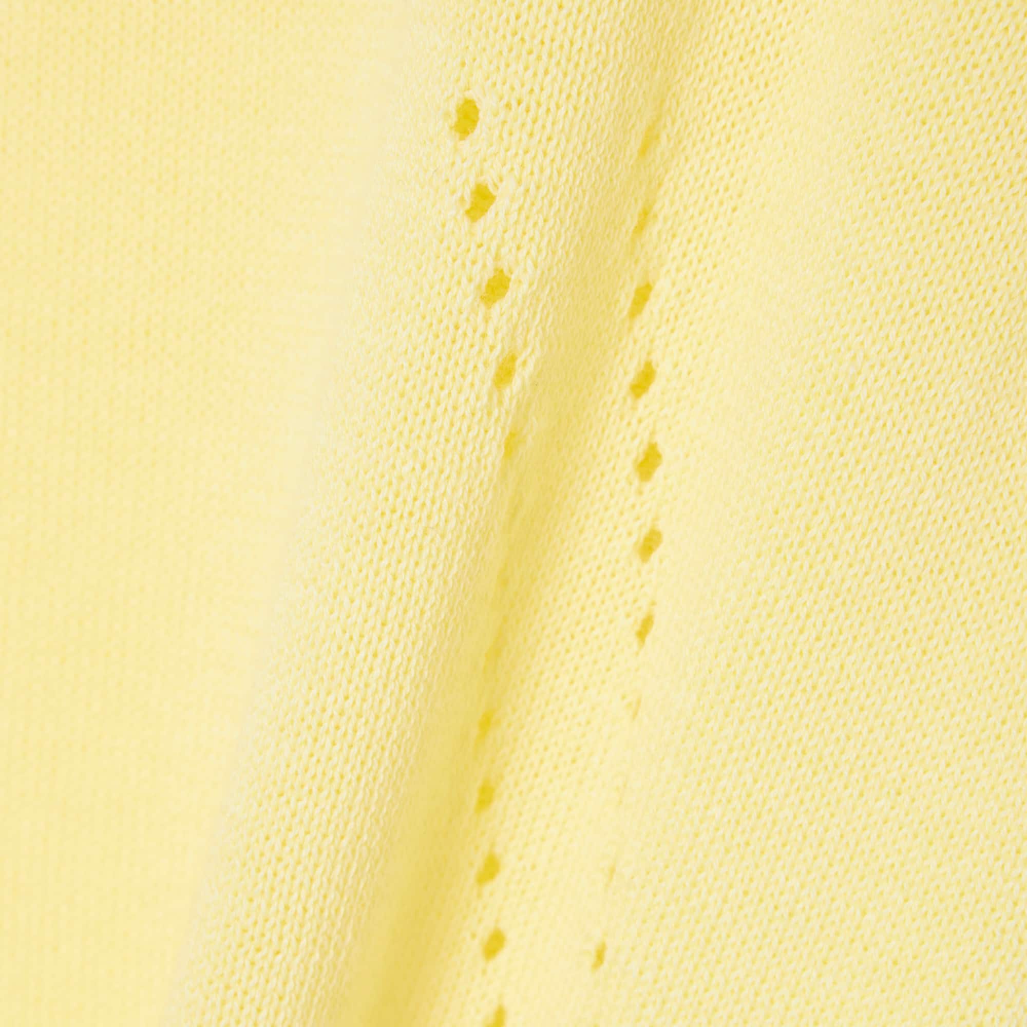 Short Sleeved 3D Knit Sweater - Pastel yellow