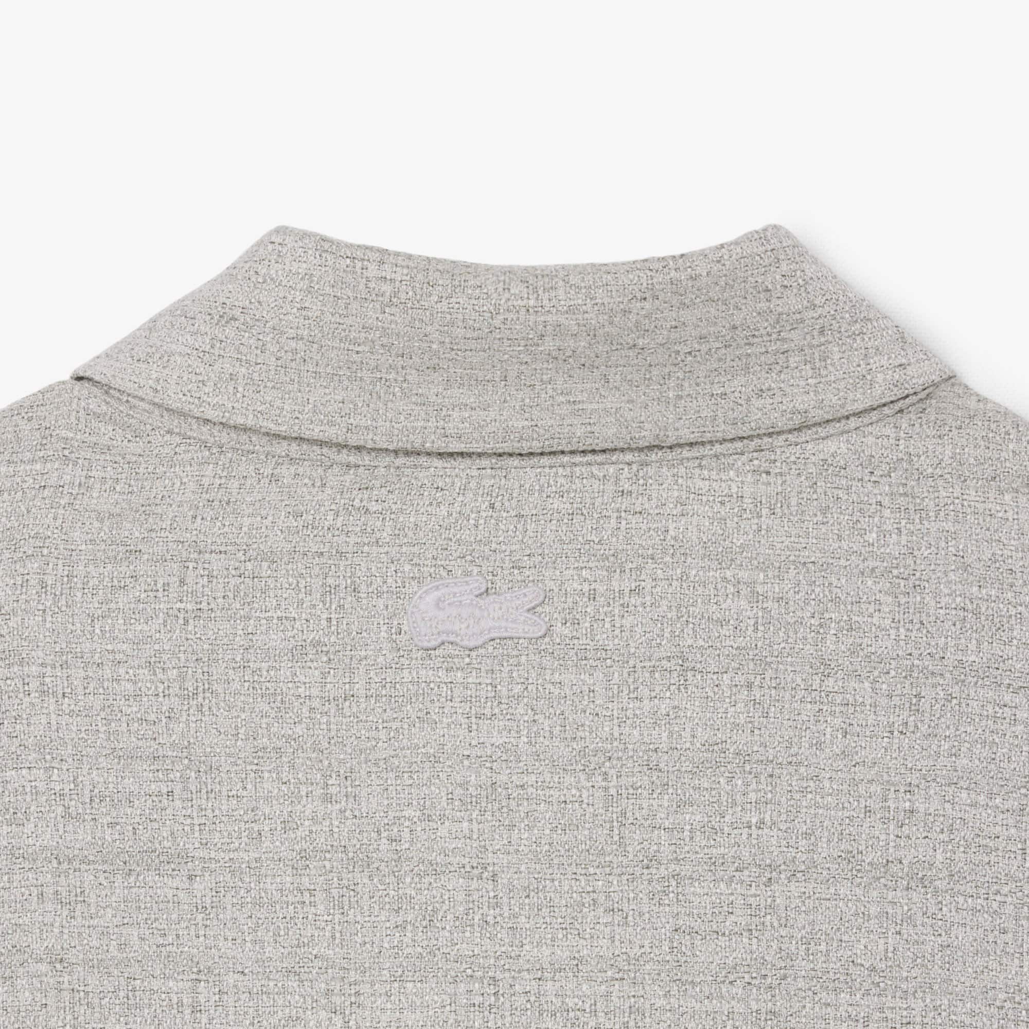 Short Textured Jacket - Grey