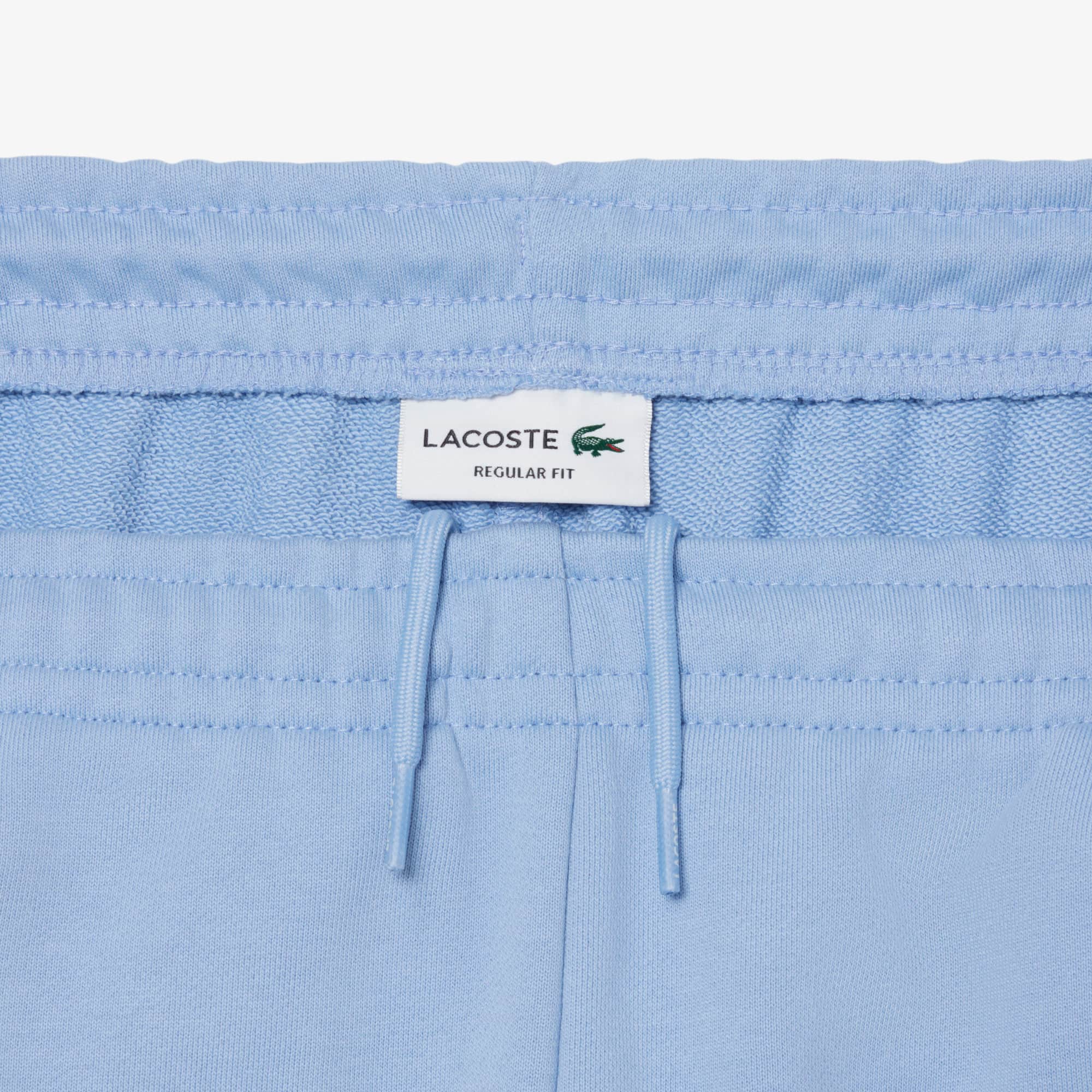 Regular Fit Colorblock Fleece Shorts - Bleu Clair / Noir