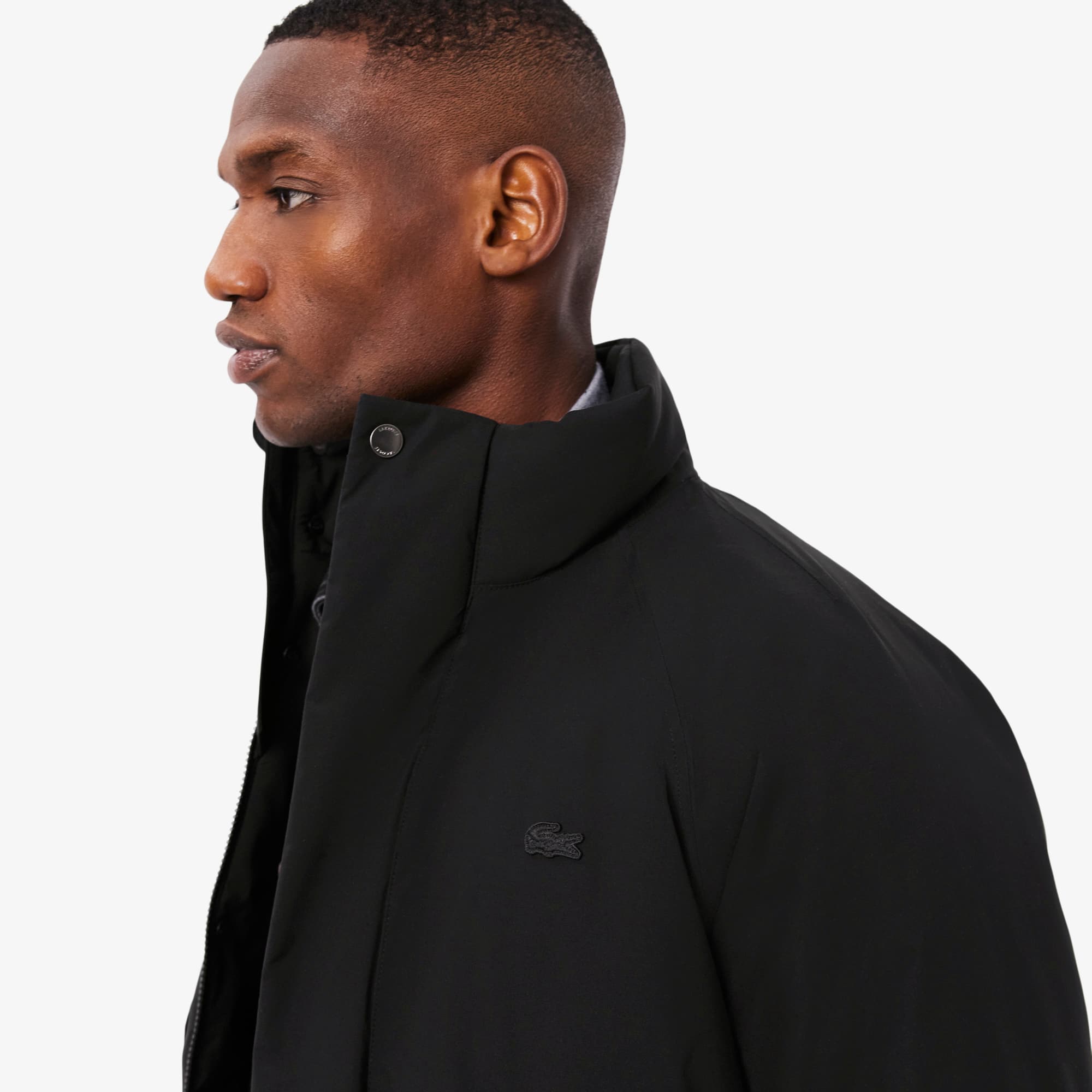 Men's Water-Repellent Puffer Jacket - Black