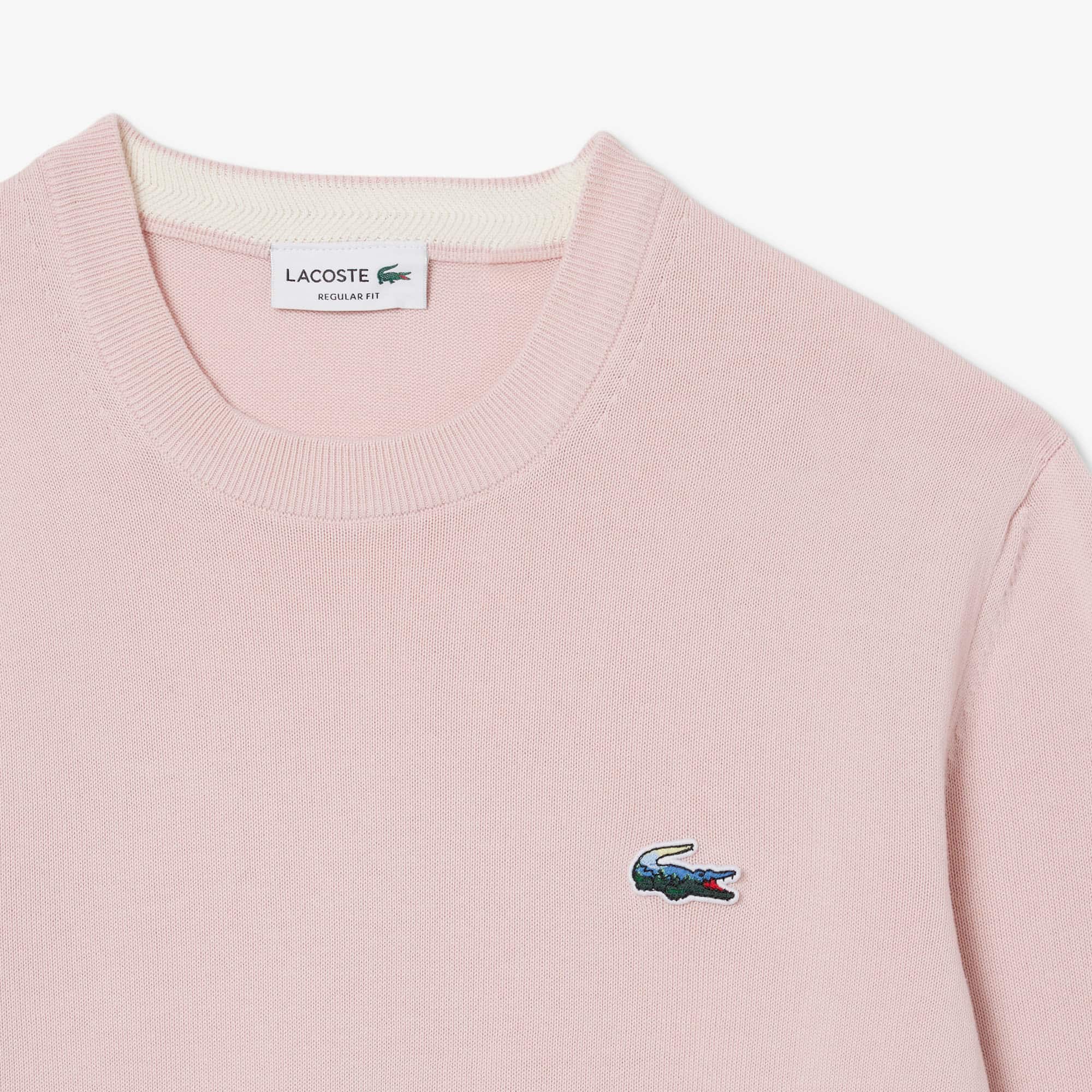 Men's Cotton Landscape Sweater - Light Pink