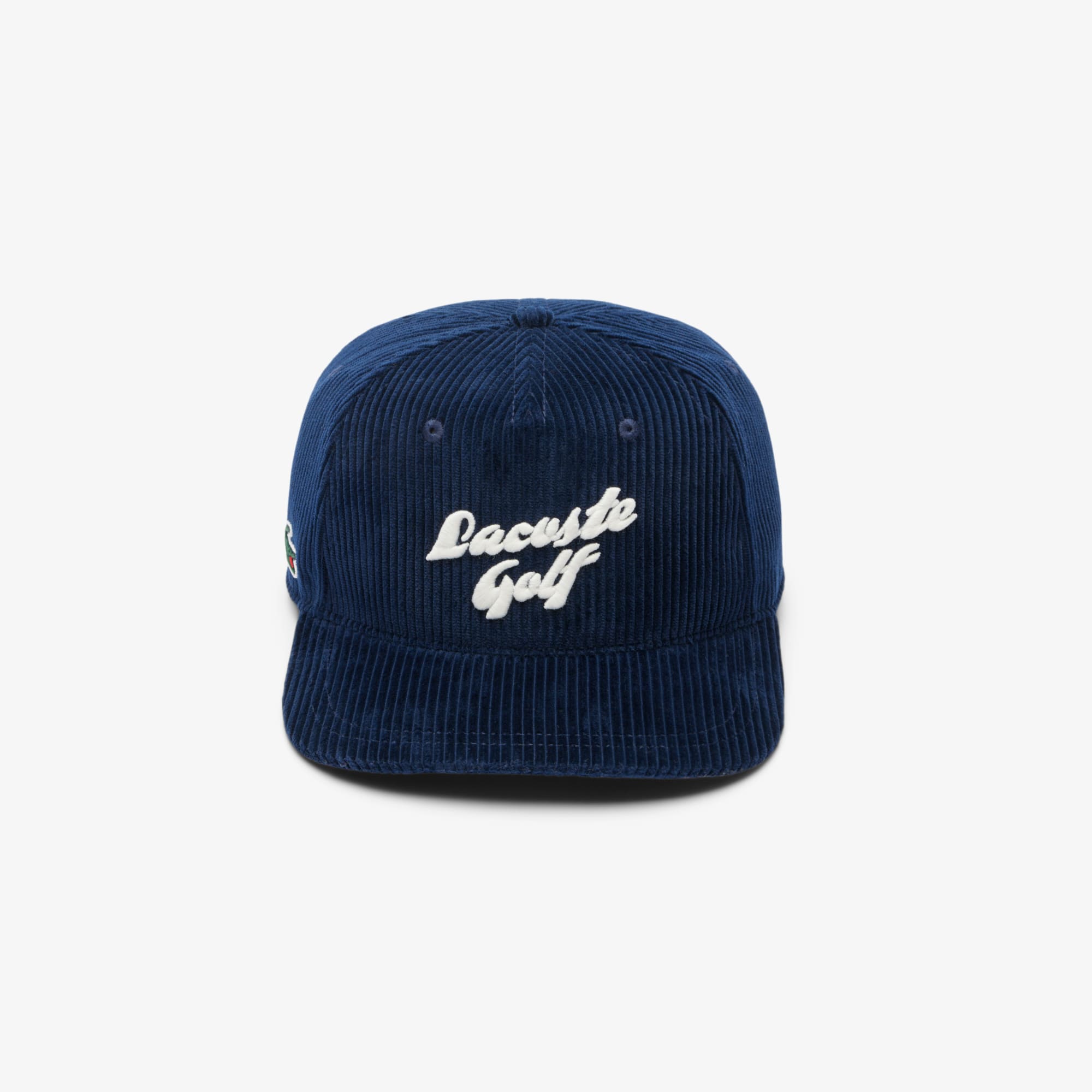 Men's Embroidered Corduroy Golf Cap - Navy Blue