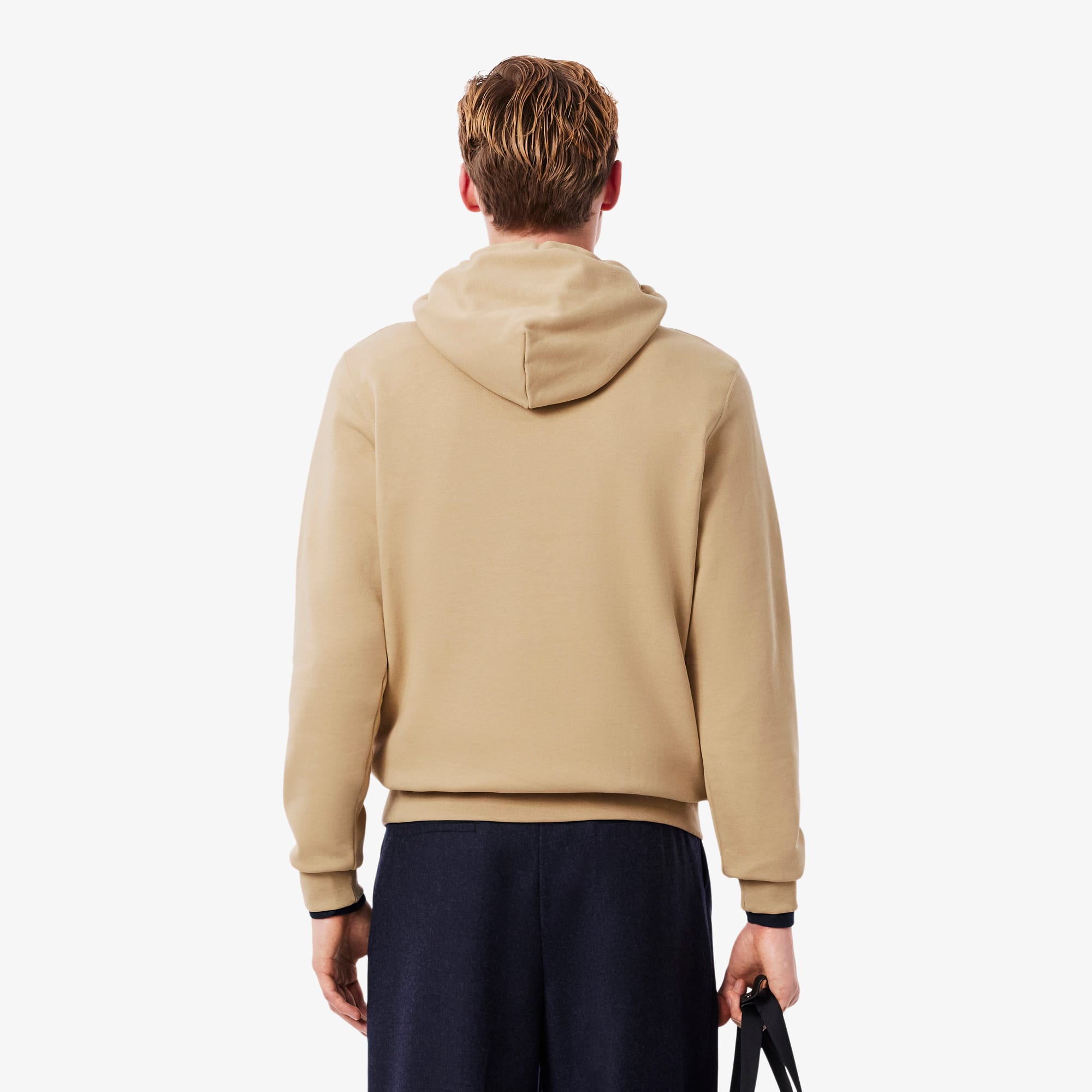 Men's Cotton Fleece Hoodie - Beige
