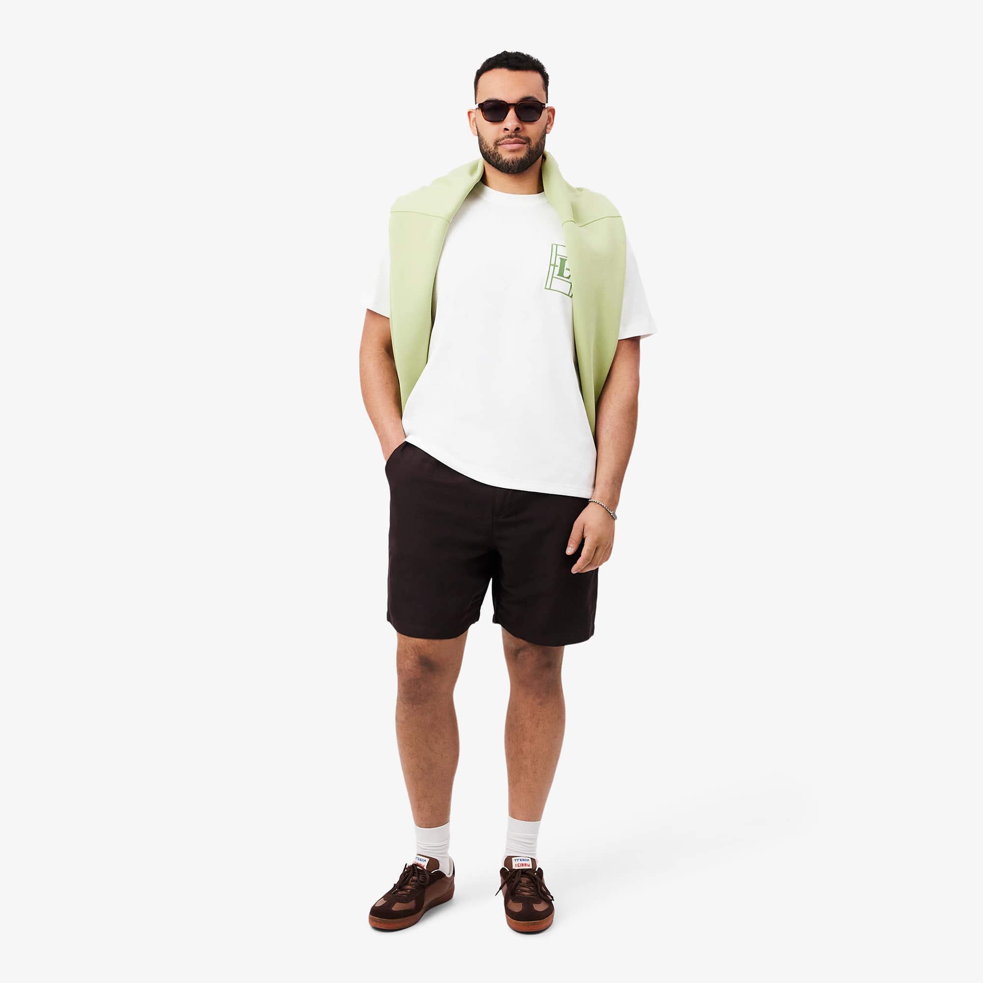 Embroidered Heavy Jersey T-Shirt - White