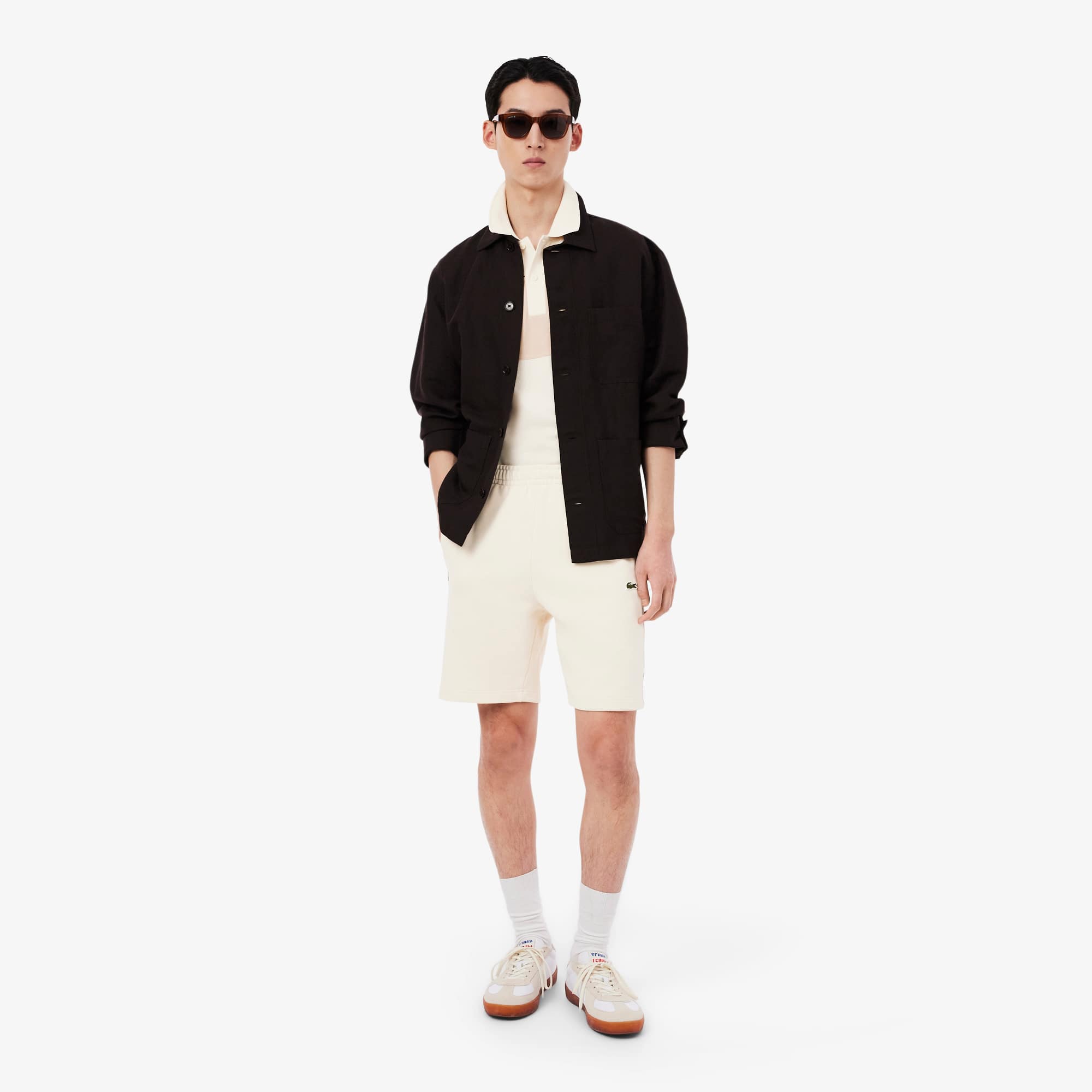 Regular Fit Colorblock Piqué Polo - Beige