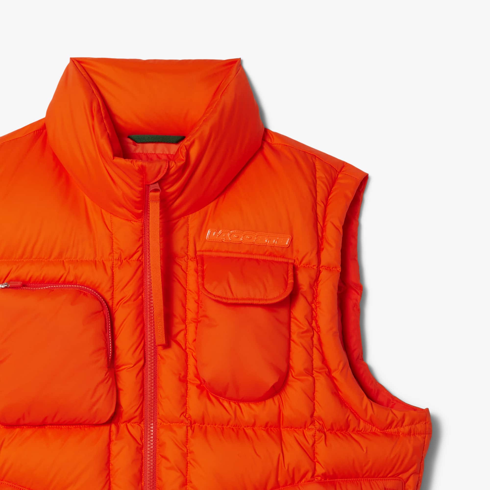 Men's Water-Repellent Puffer Vest - Orange