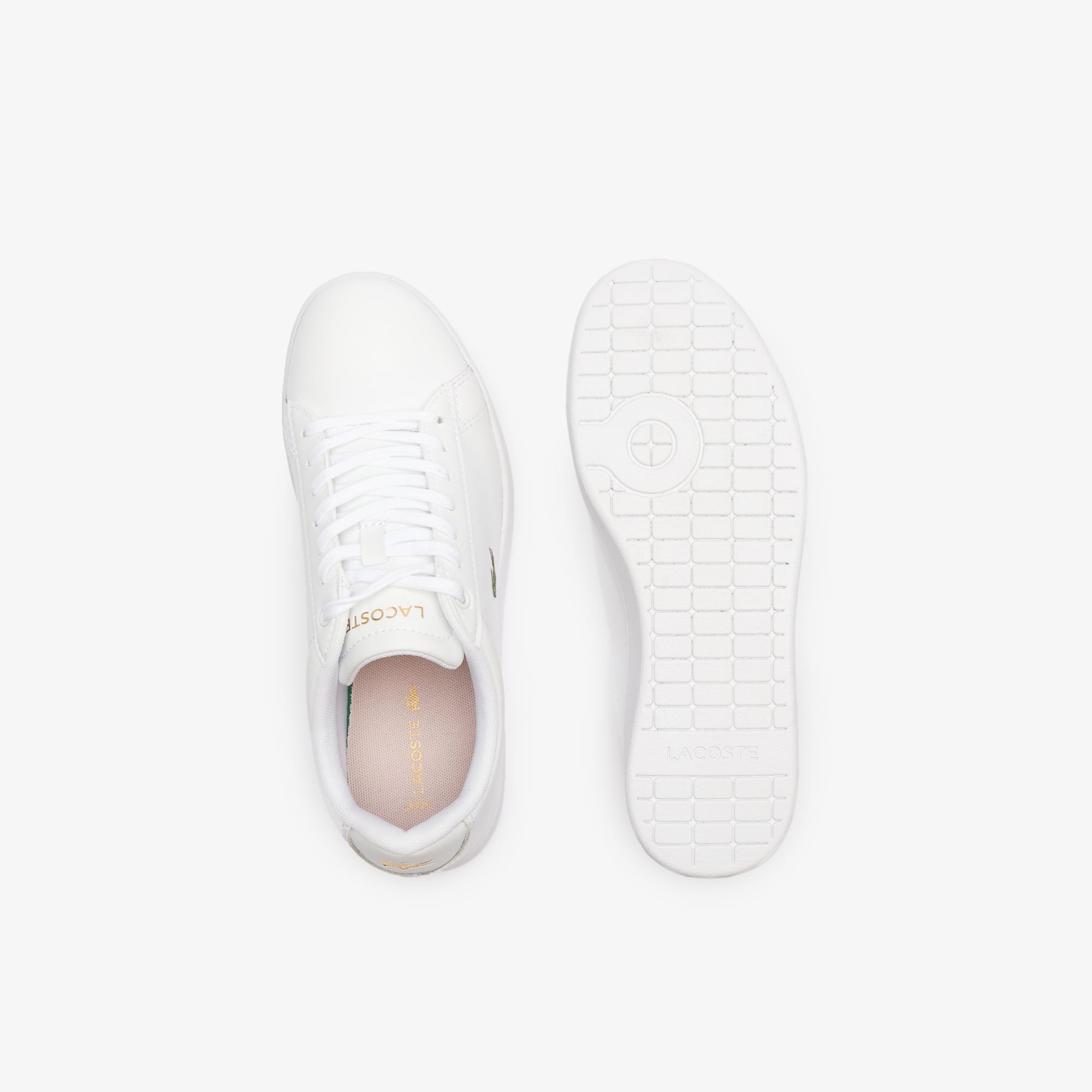 Women's Hydez Leather Sneakers - WHT/GLD
