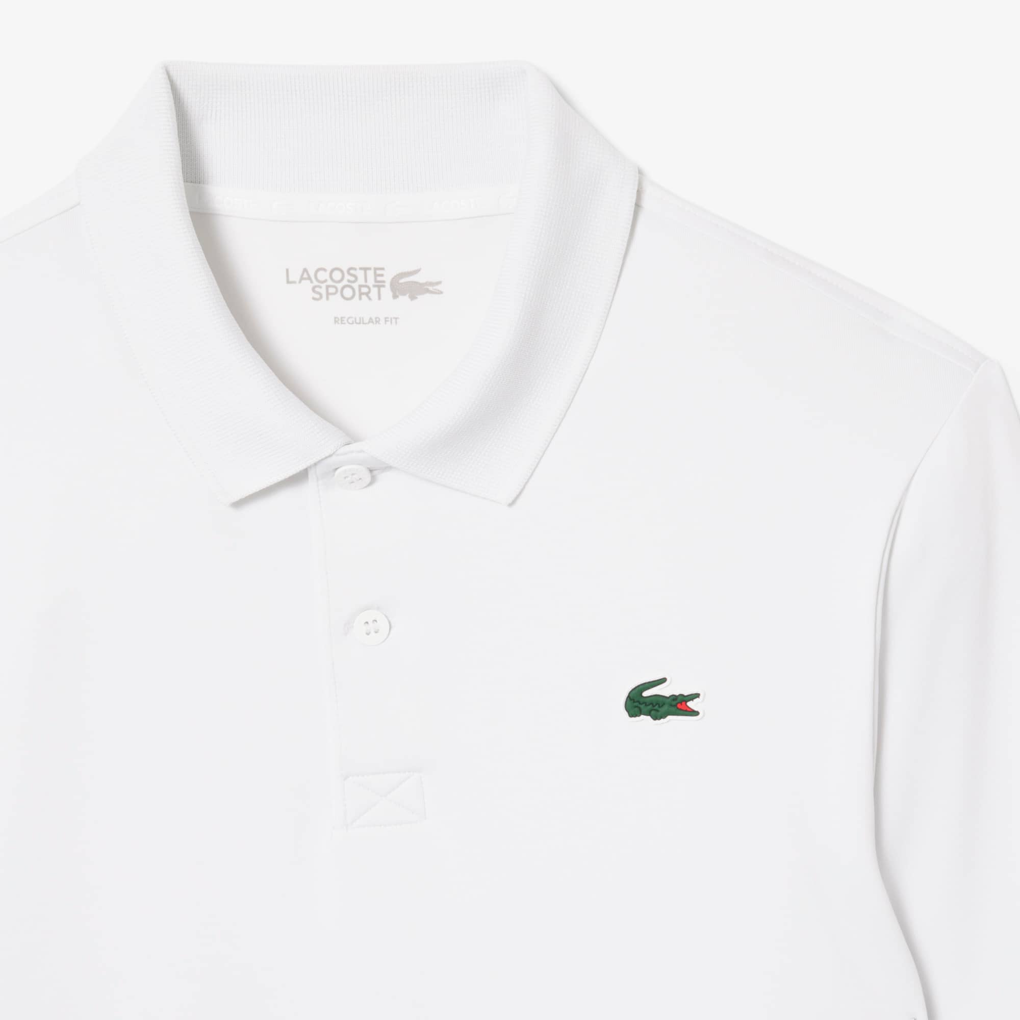 Regular Fit Ultra Dry Long Sleeved Golf Polo - White