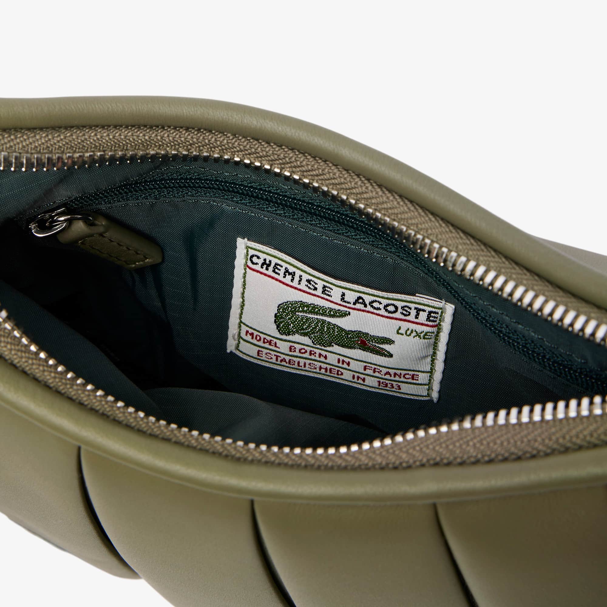 Small Lenglen Leather Bag - Kaki