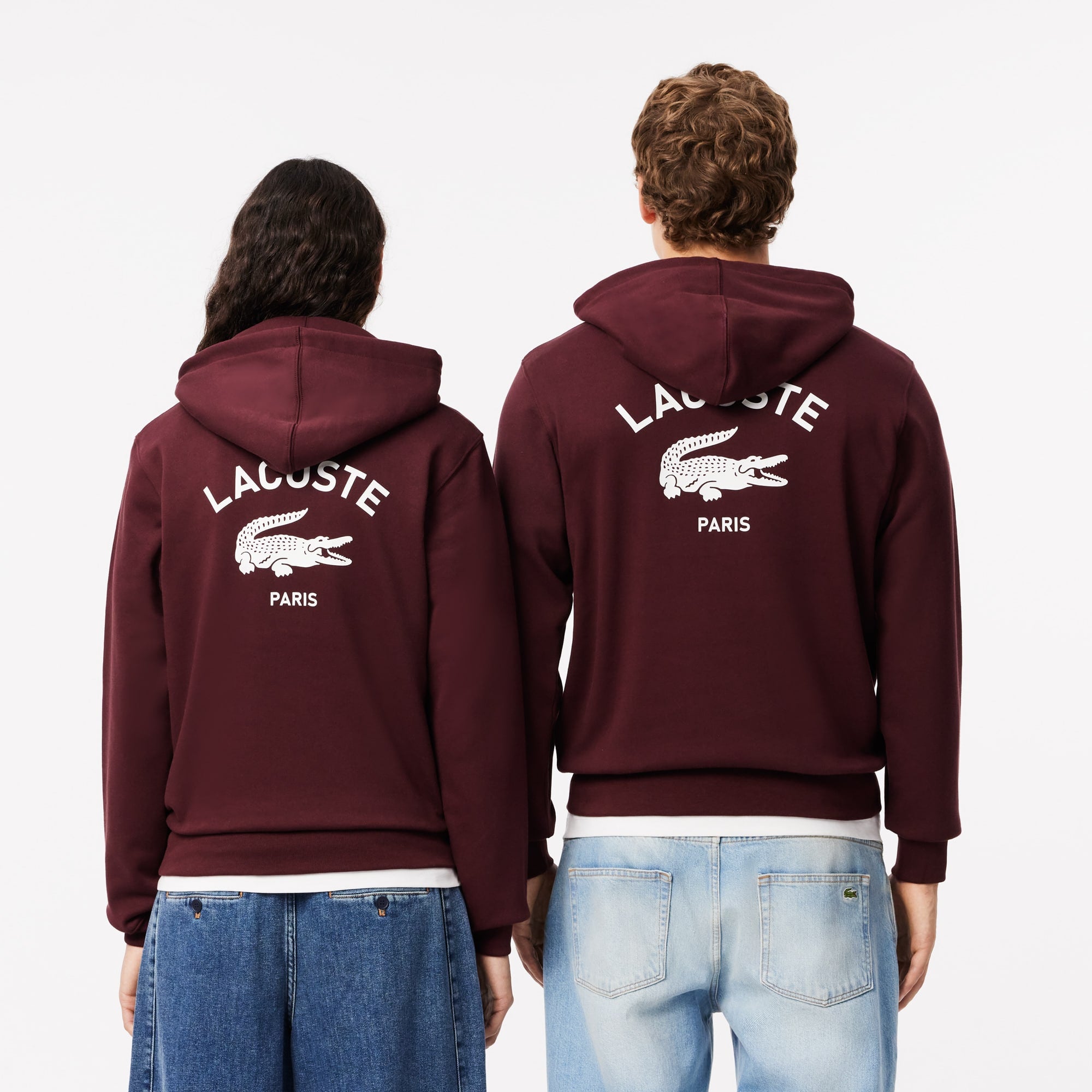Unisex Print Hoodie - Bordeaux dark