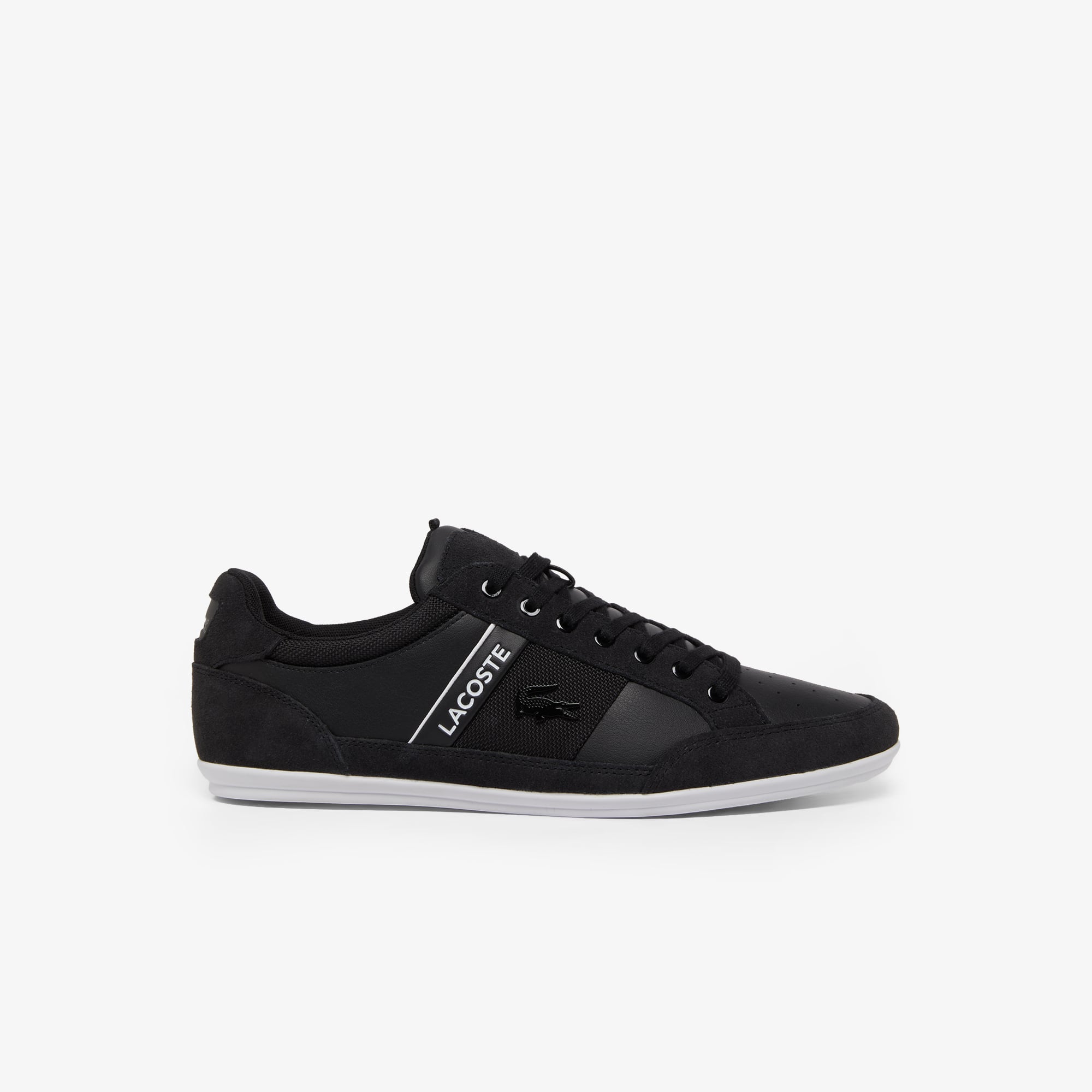 Men's Chaymon Suede Sneakers - Black & White