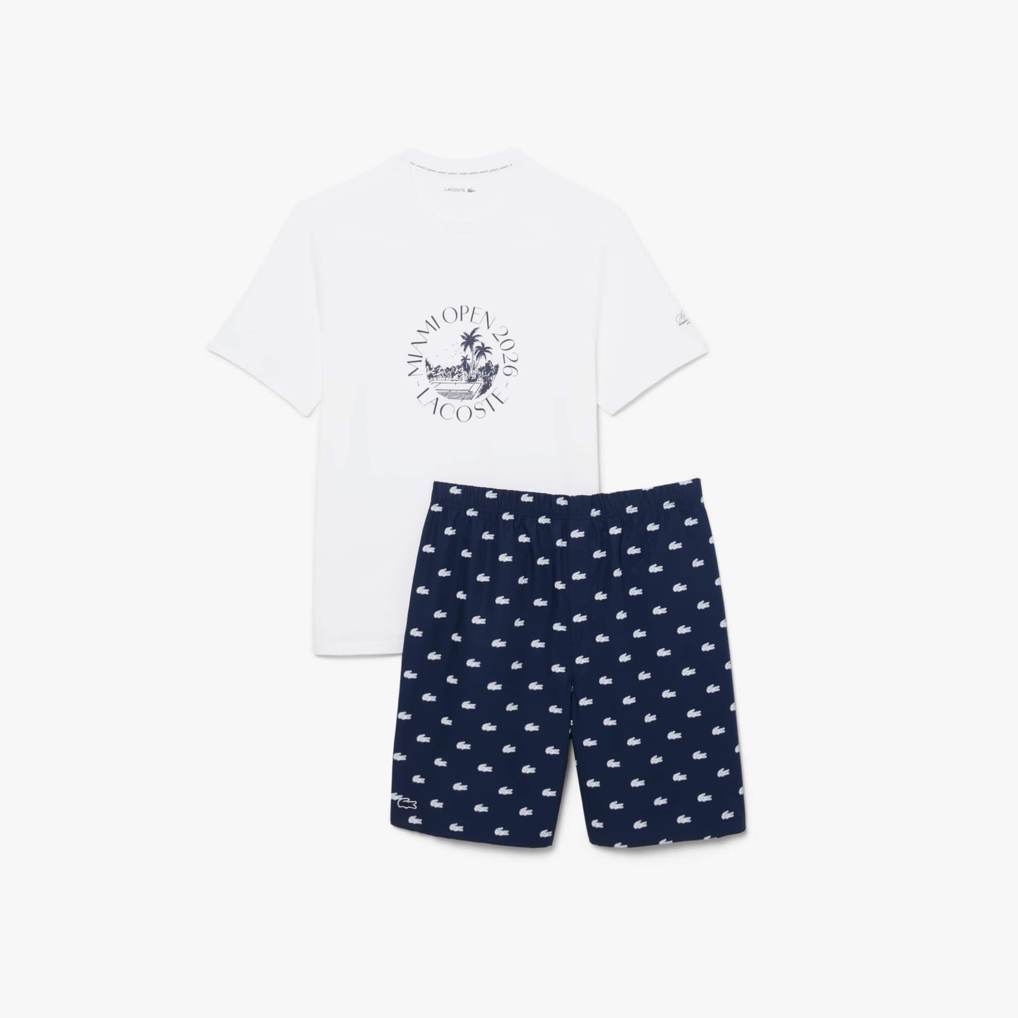 Miami Open Edition Pajama Set - Navy Blue / White