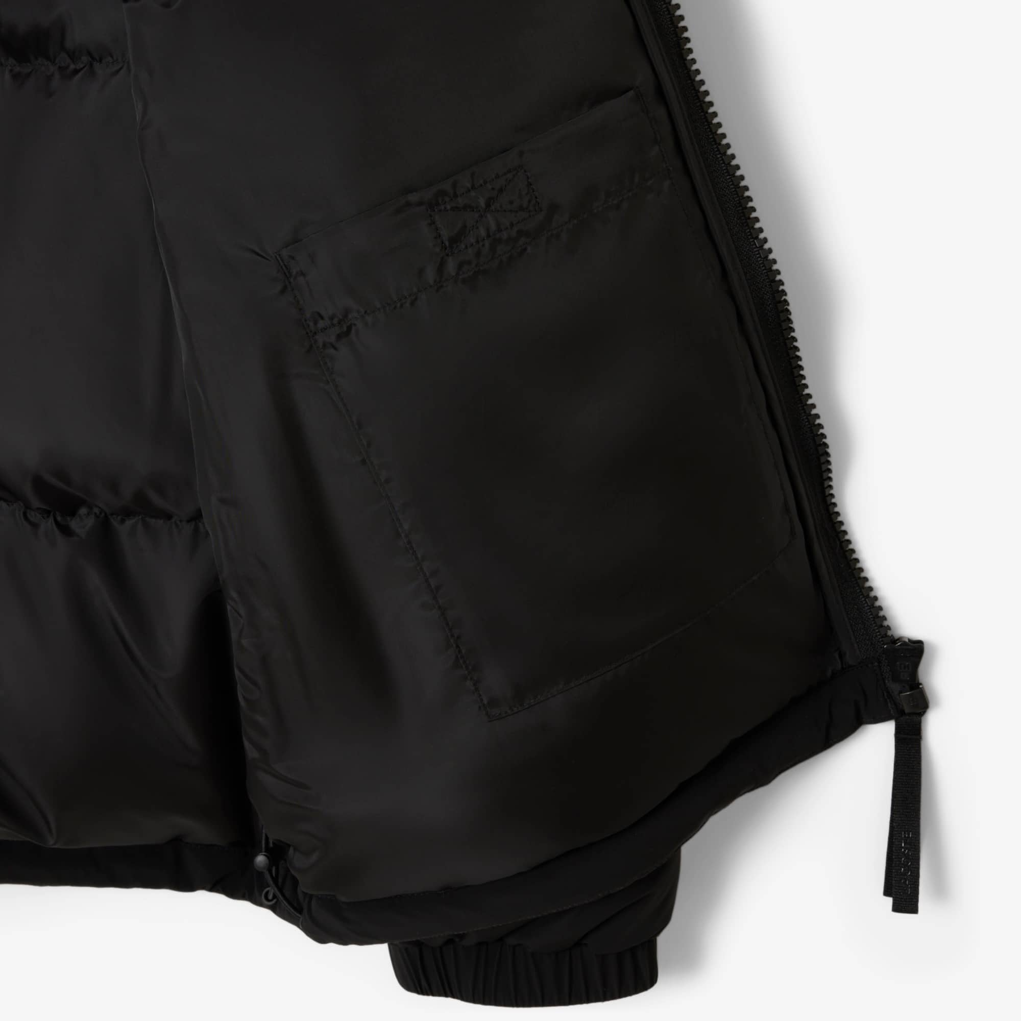 Men's Water-Repellent Hooded Down Jacket - Black