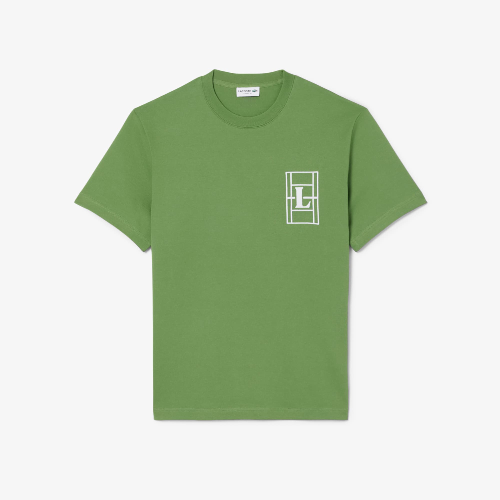Embroidered Heavy Jersey T-Shirt - Green