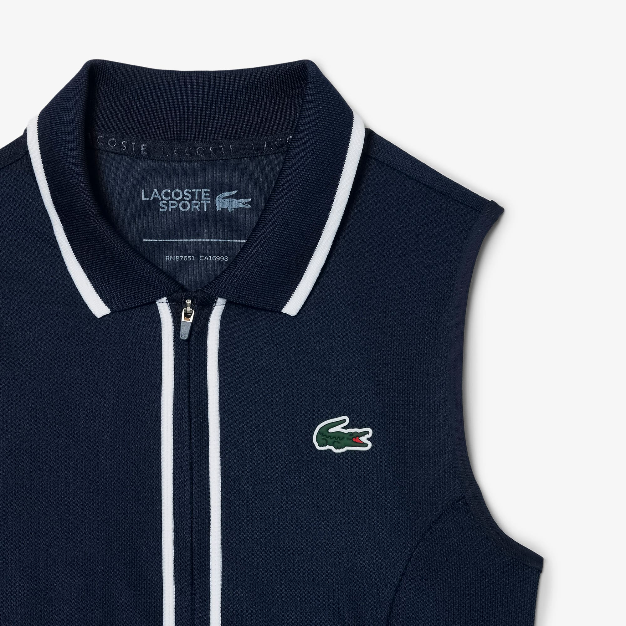 Women's Ultra Dry Heritage Trim Golf Dress - Navy Blue / White / Navy Blue