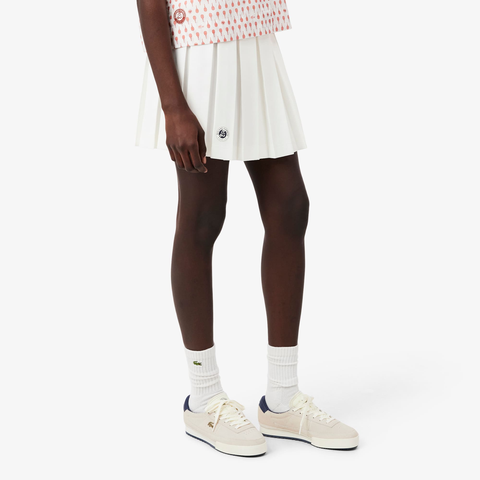 Roland-Garros Edition Short Pleated Skirt - White