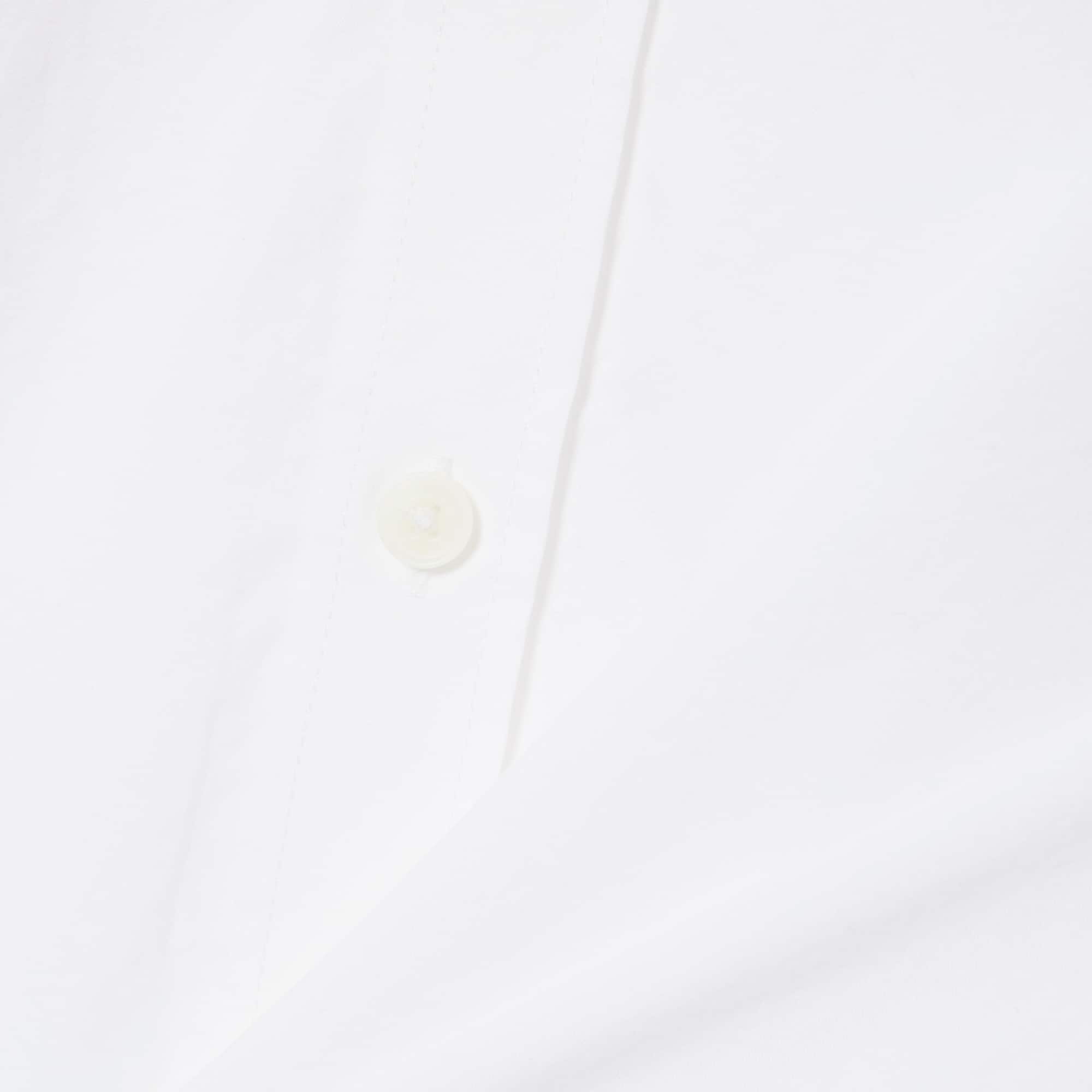 Regular Fit Short Sleeved Poplin Shirt - White