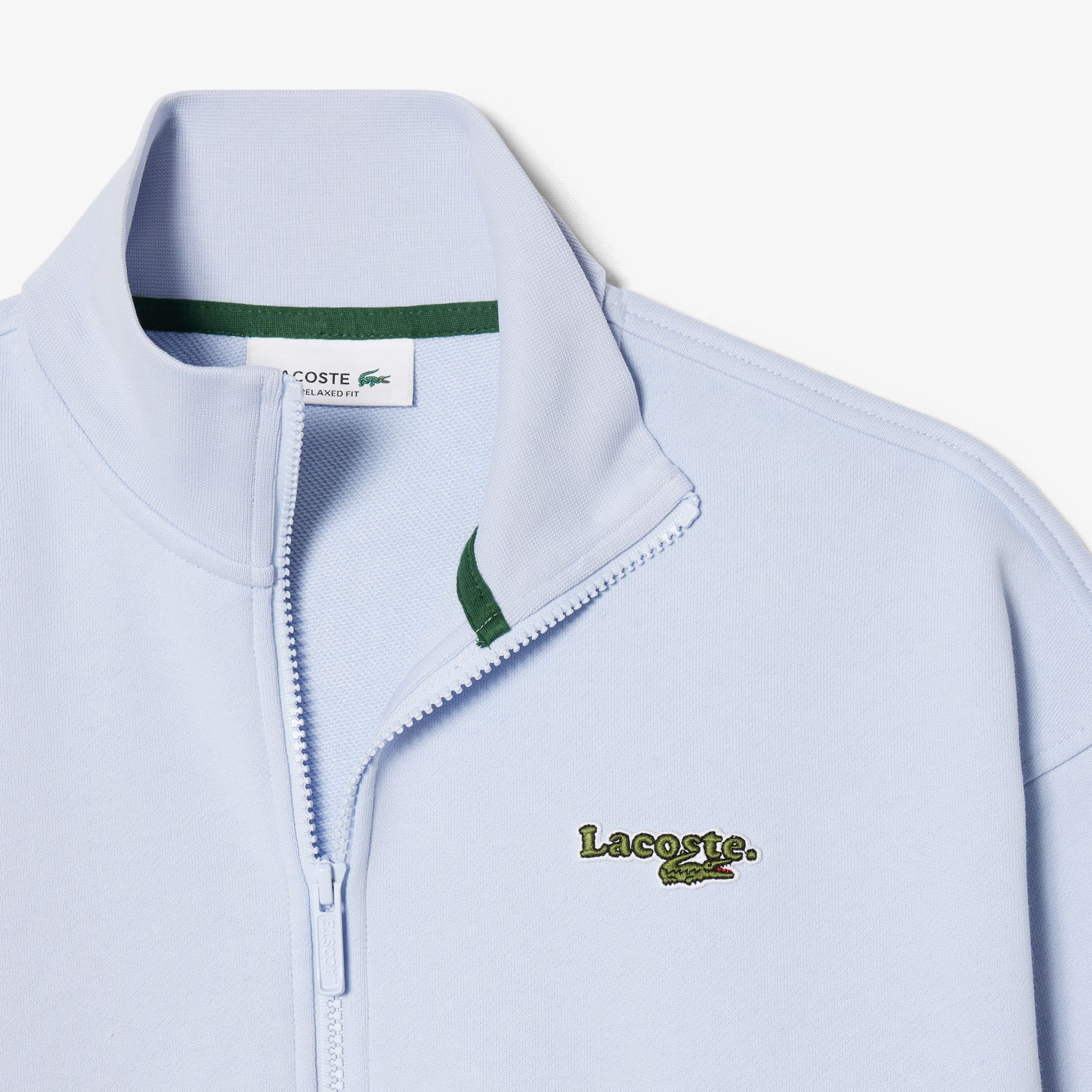Relaxed Fit Zipped Badge Sweatshirt - Phoenix blue