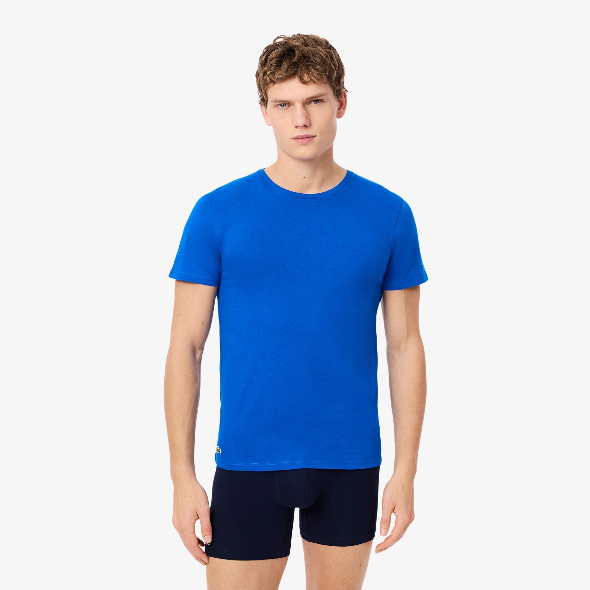 Men's 3-Pack Slim Fit Undershirts - Blue / Light Blue / Navy Blue
