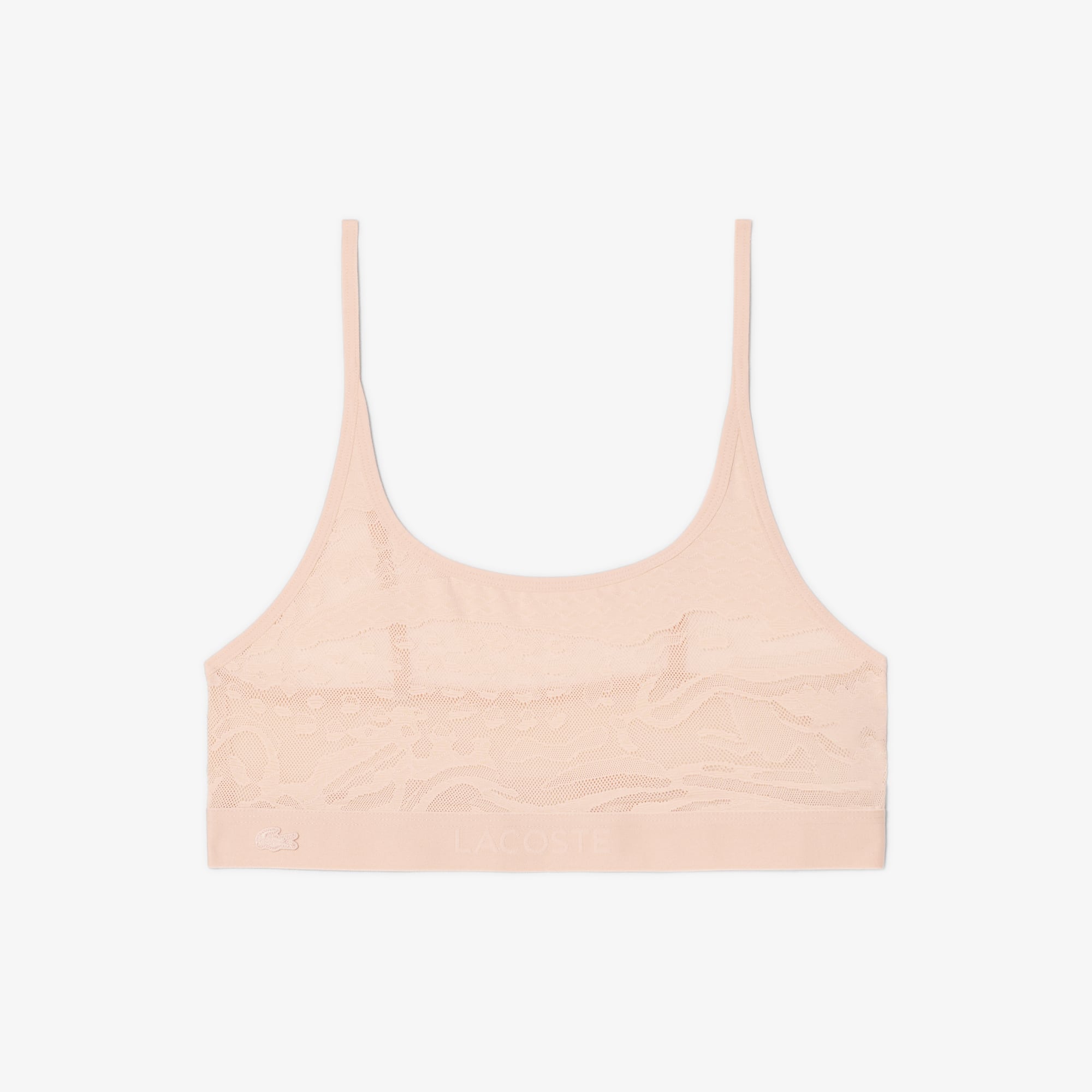 Accent Mesh Bralette - Beige