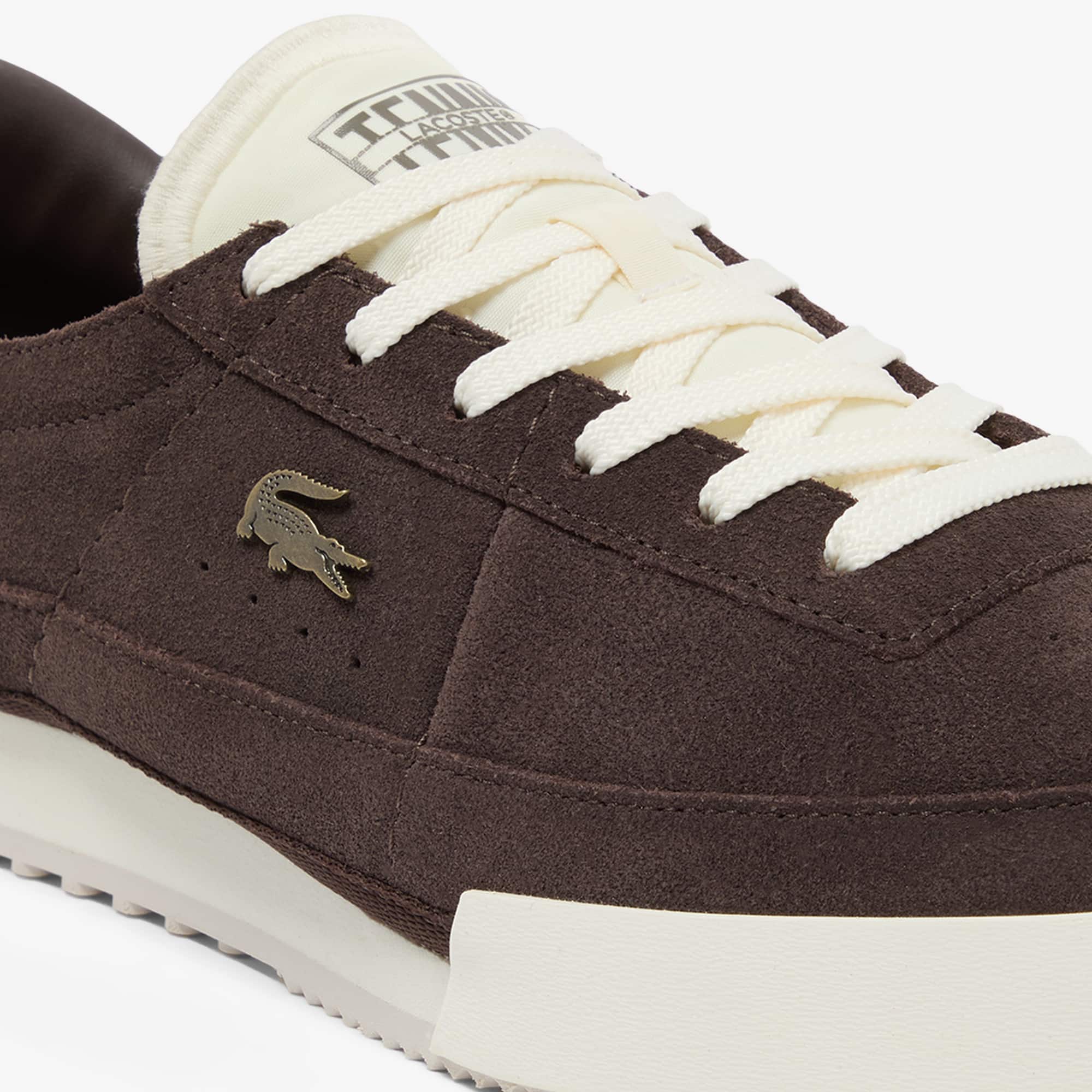 Men's Aura Suede Sneakers - DK BRW/OFF WHT