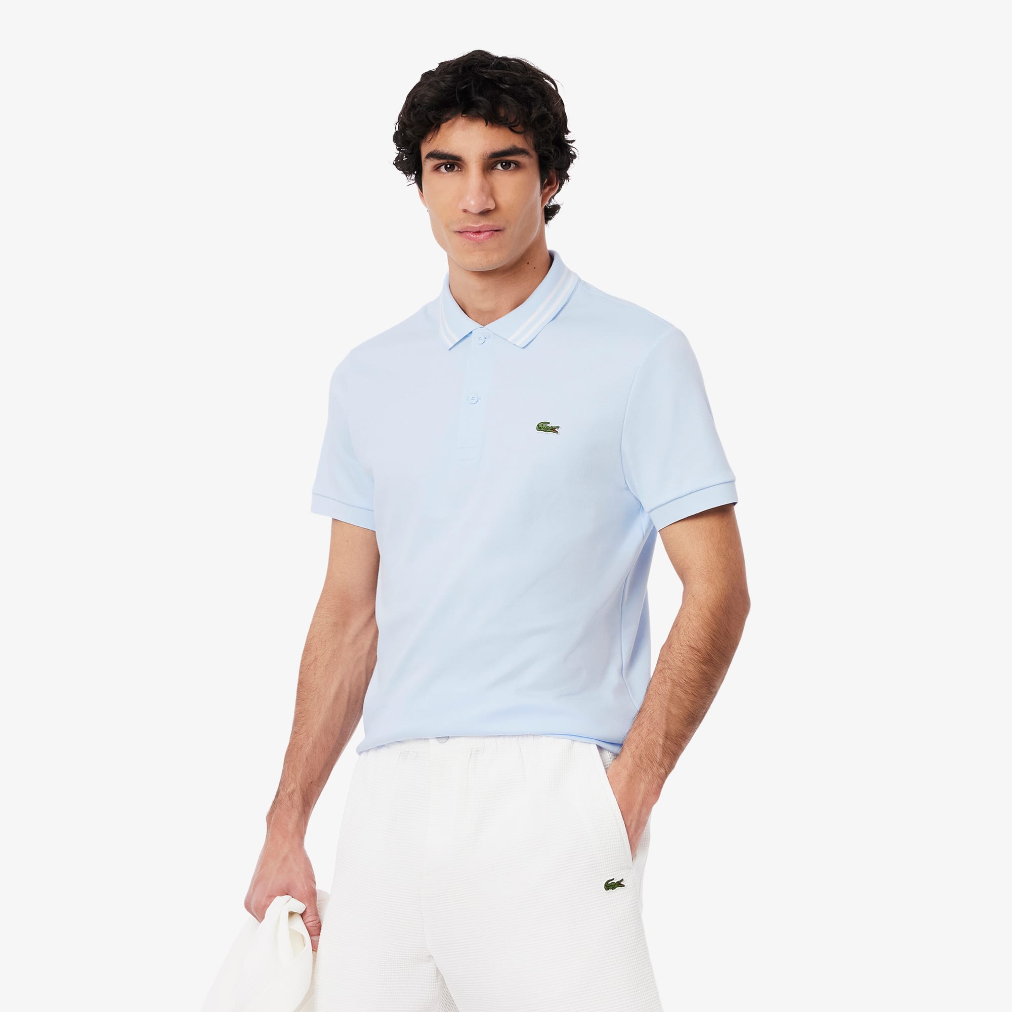 Men's Regular Fit Pima Cotton Polo - Light Blue