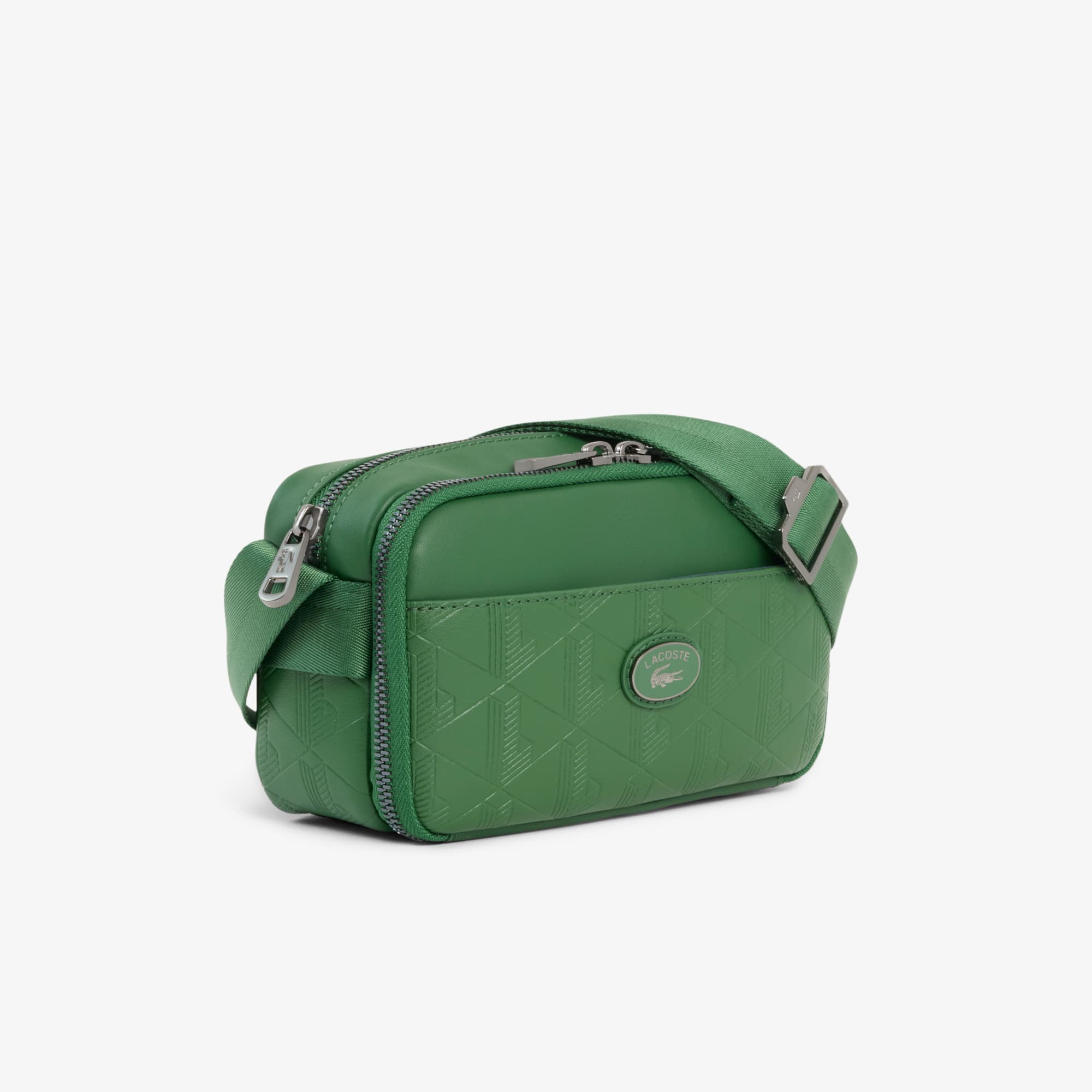 Vertical Leather Monogram Satchel - Vert