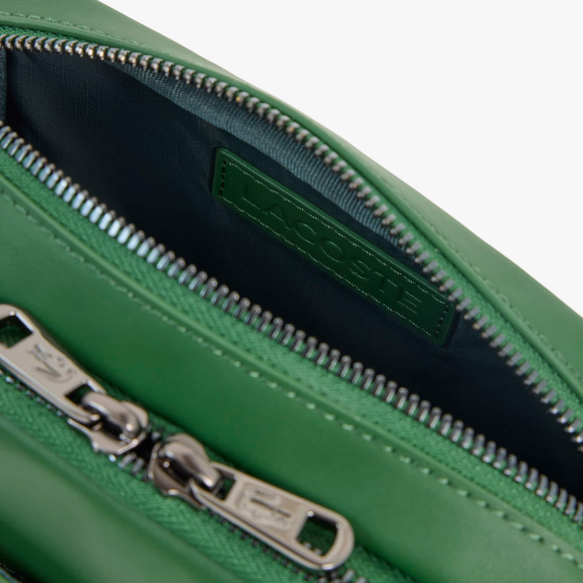 Vertical Leather Monogram Satchel - Vert