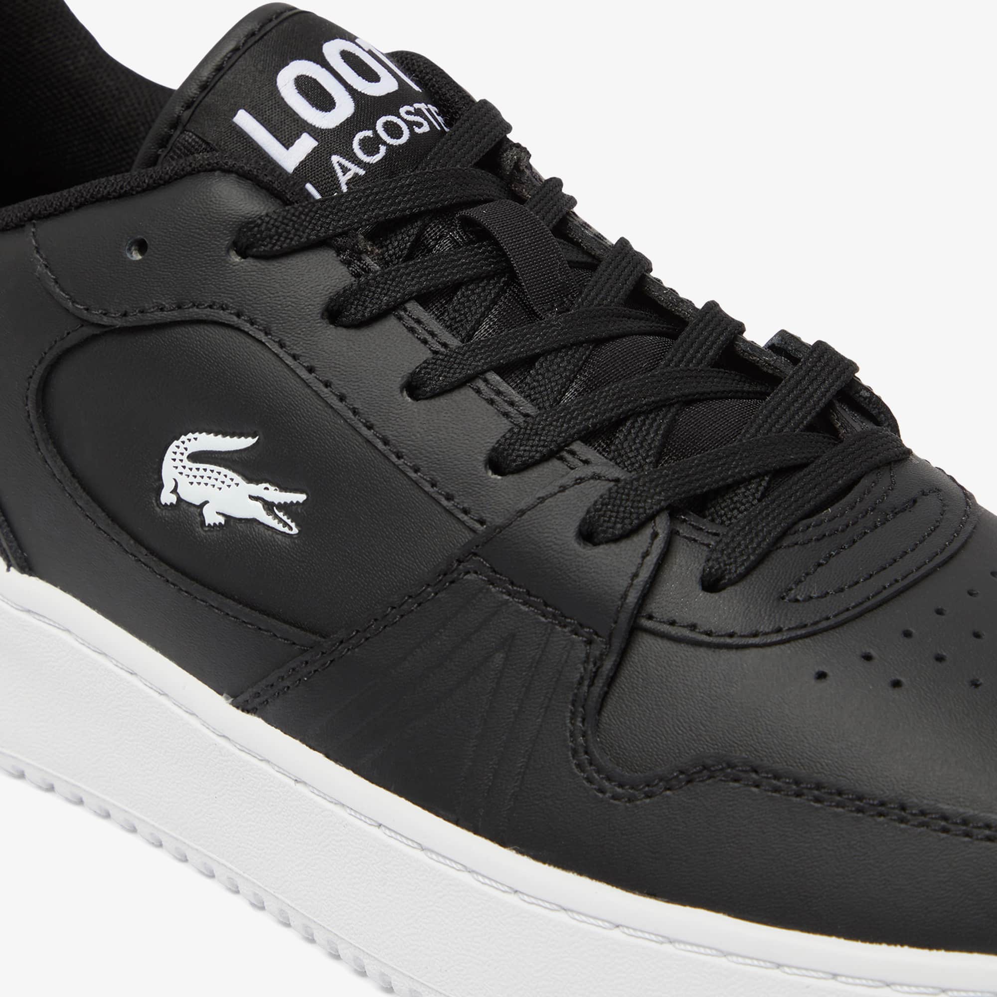 Men's L001 Set Leather Sneakers - Black & White
