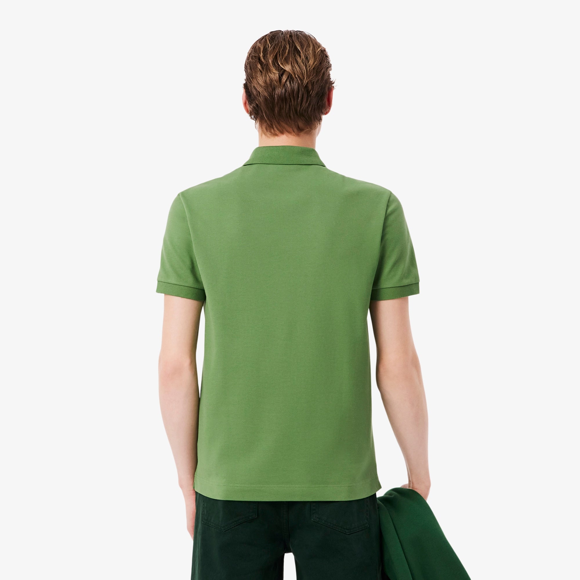 Men's Regular Fit Paris Stretch Piqué Polo - Green