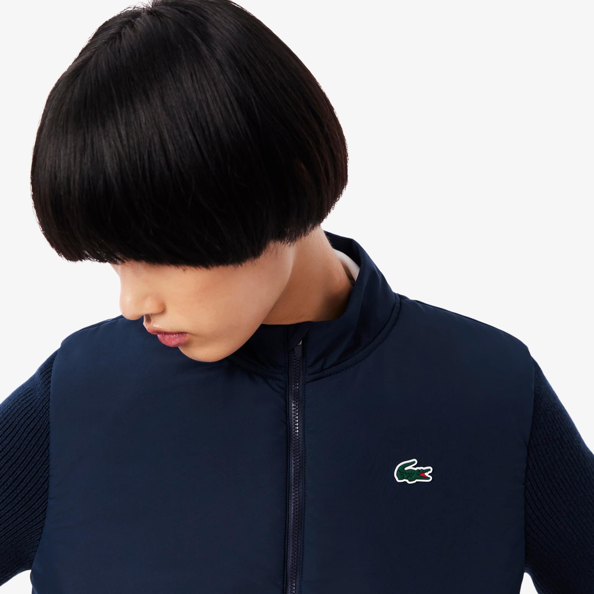 Women's UV Protect Quilted Tennis Jacket - Navy Blue