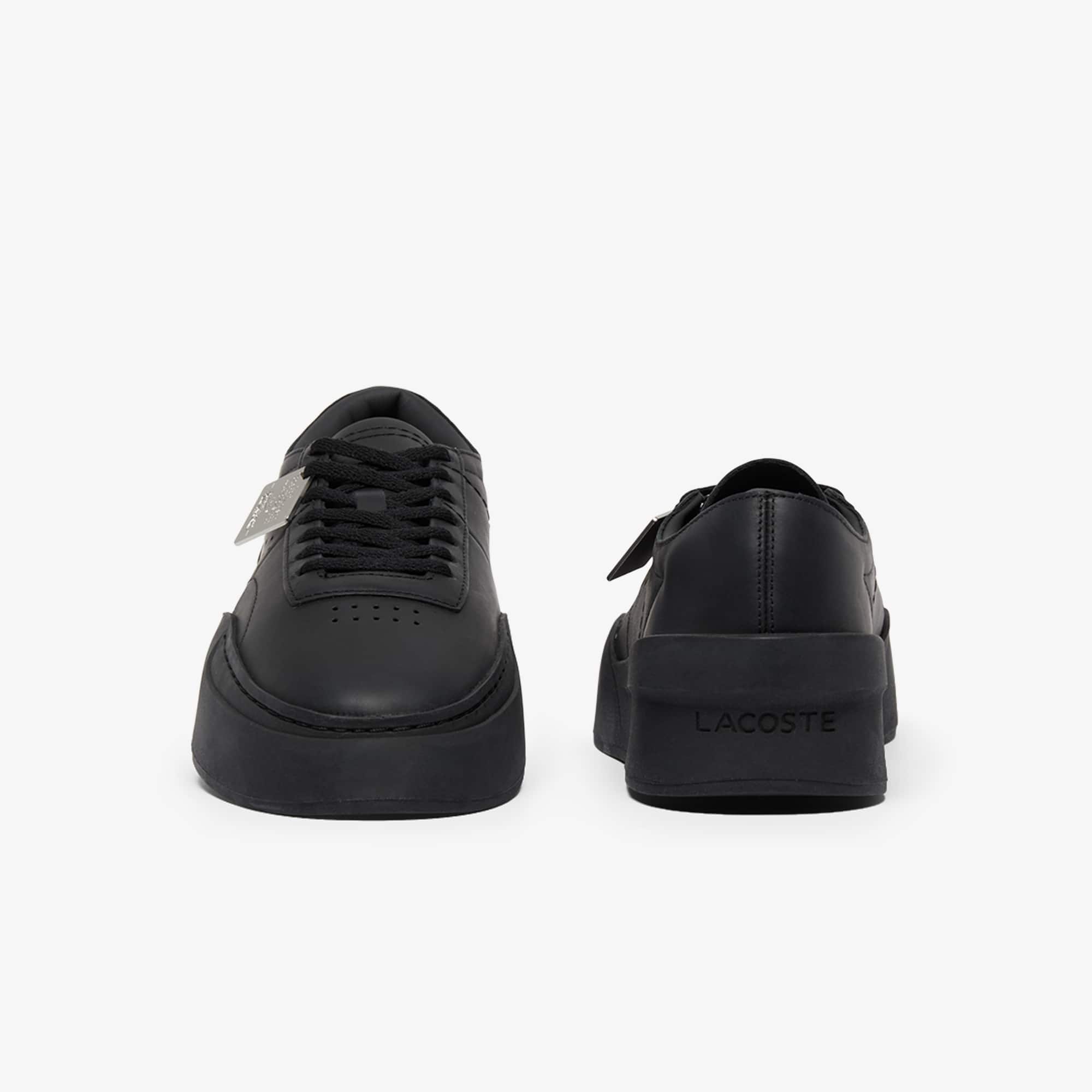 Men's Aura Club Leather Sneakers - BLK/BLK