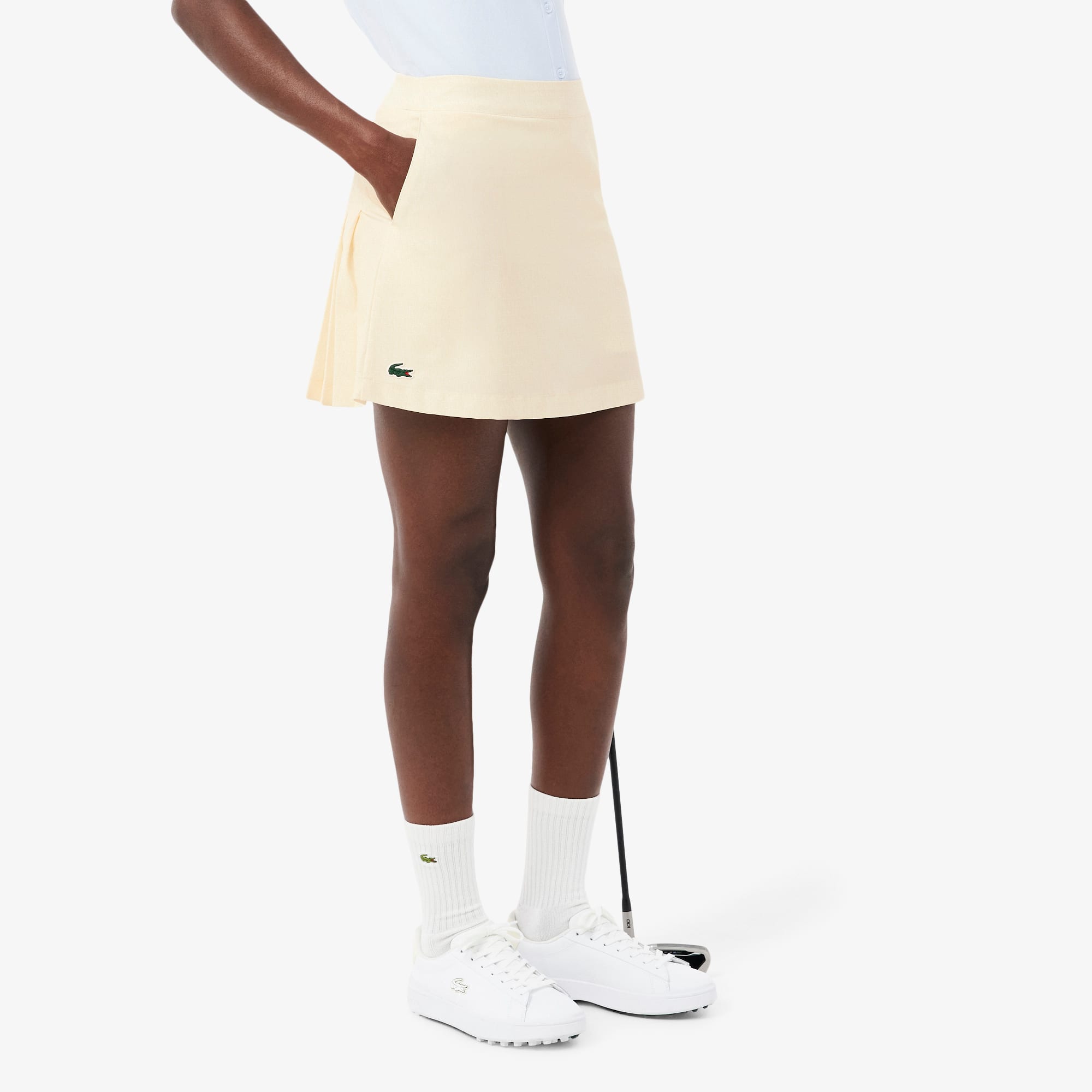 Women's Ultra Dry Lined Golf Skirt - Beige / Blanc / Beige