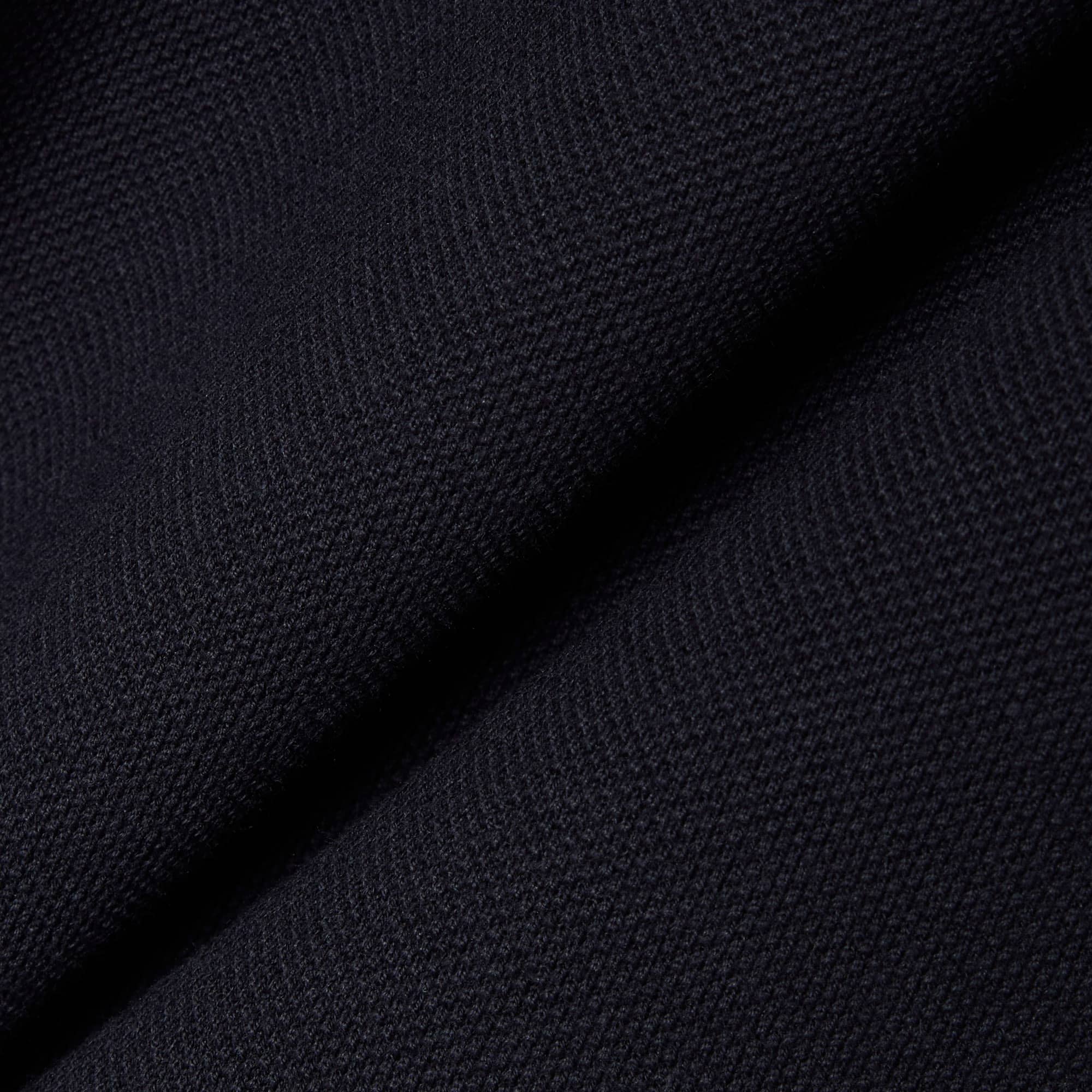 Classic Fit Embroidery Detail Petit Piqué Polo - Black