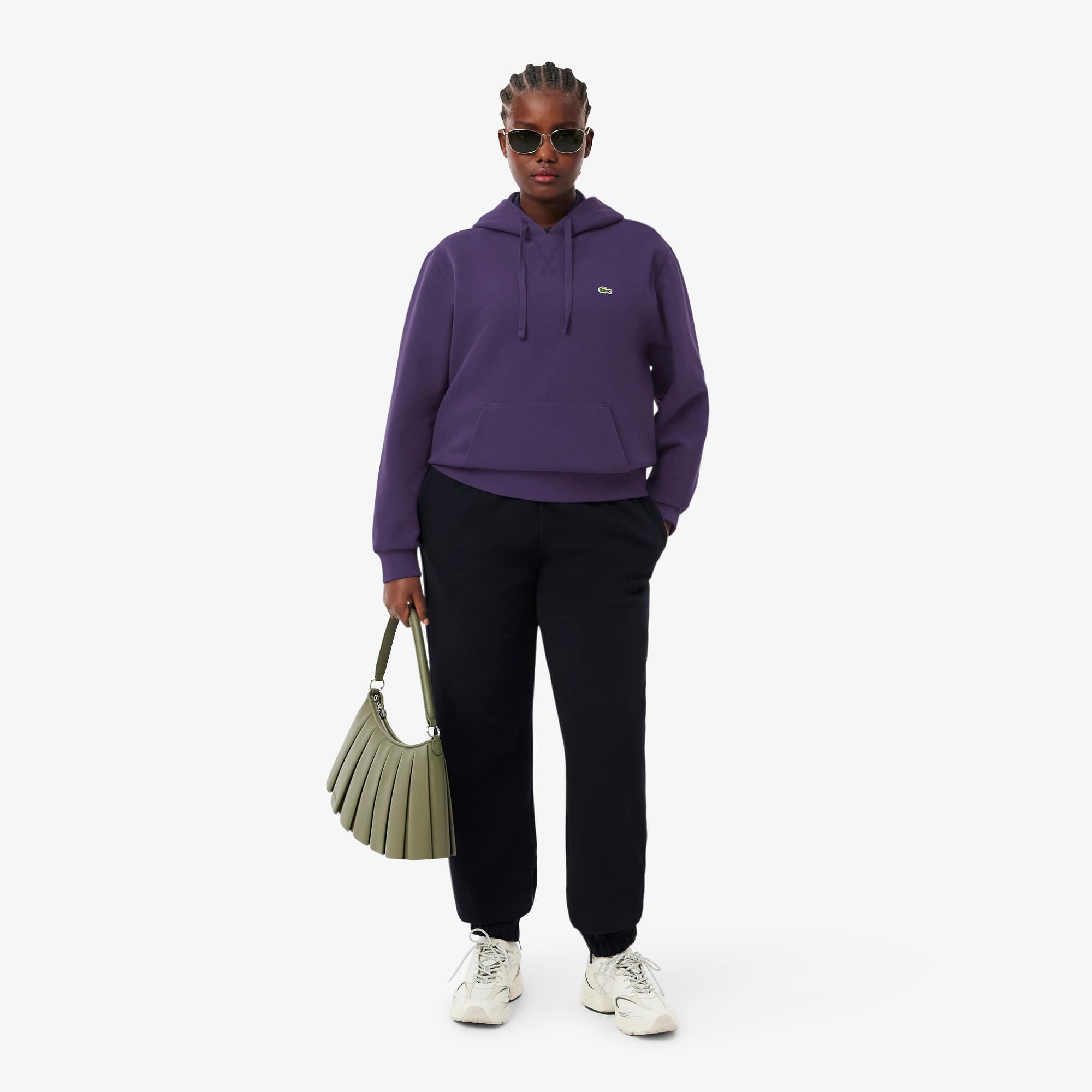 Women's Piqué Hoodie - Purple