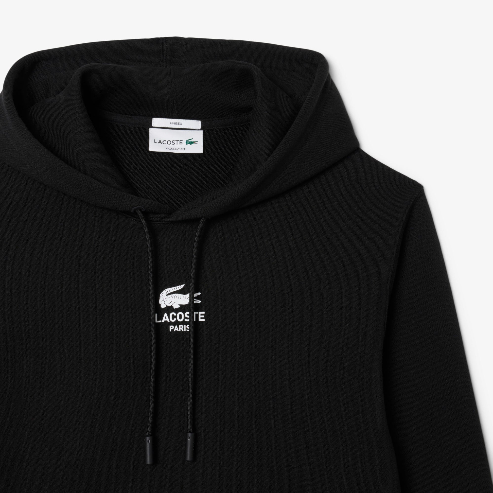 Unisex Print Hoodie - Black