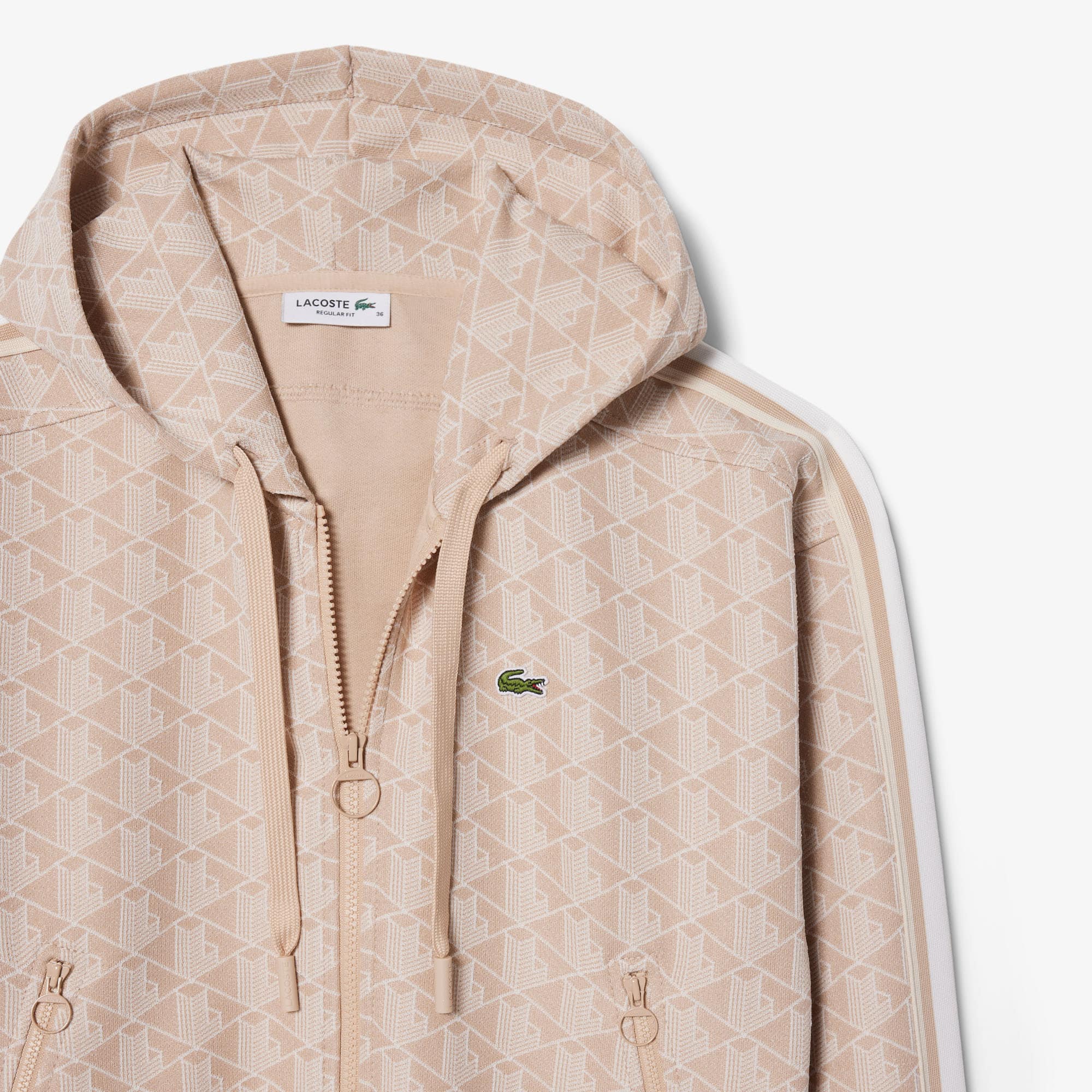 Women's Monogram Hoodie - Beige / Blanc