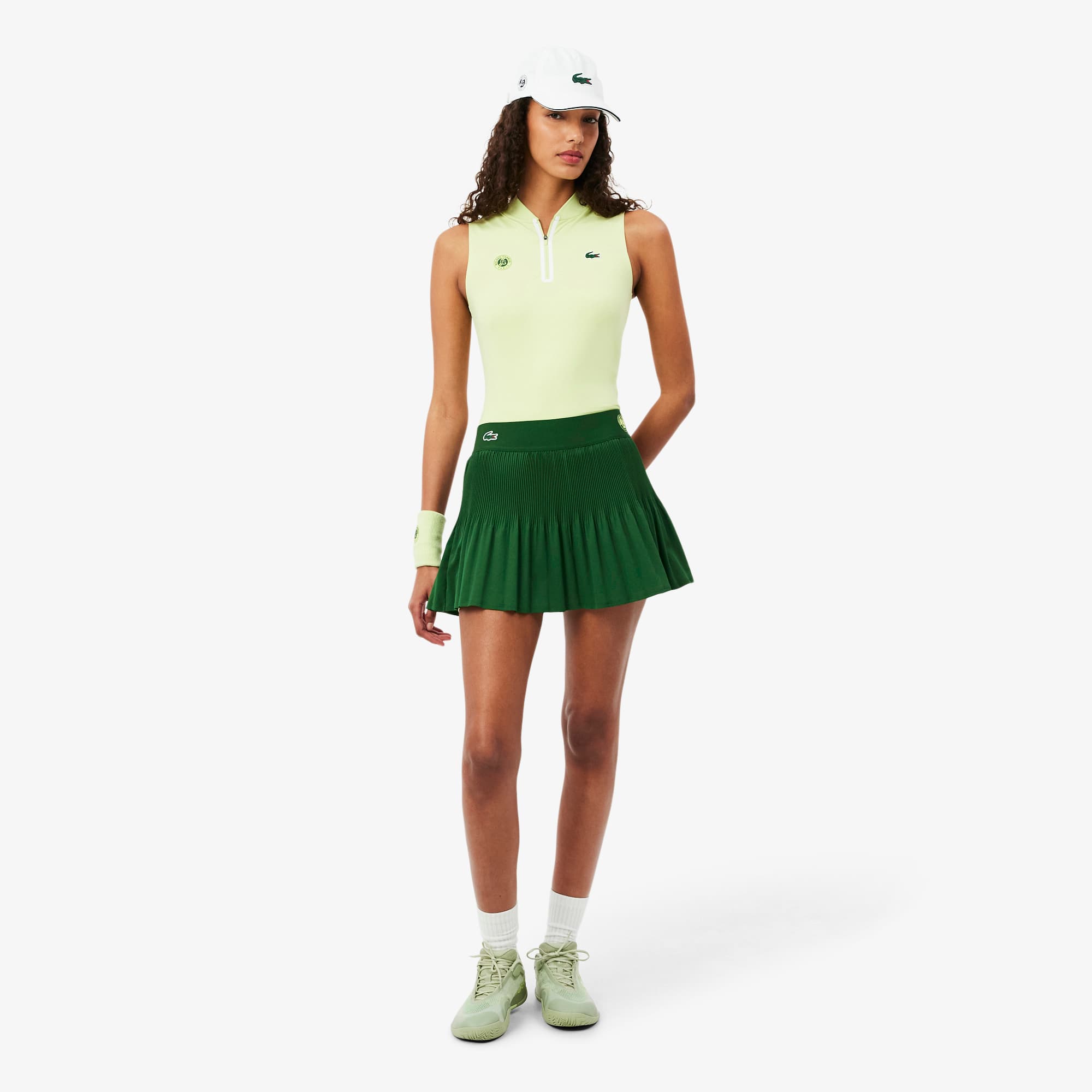 Roland-Garros Edition Pleated Tennis Skirt - Vert