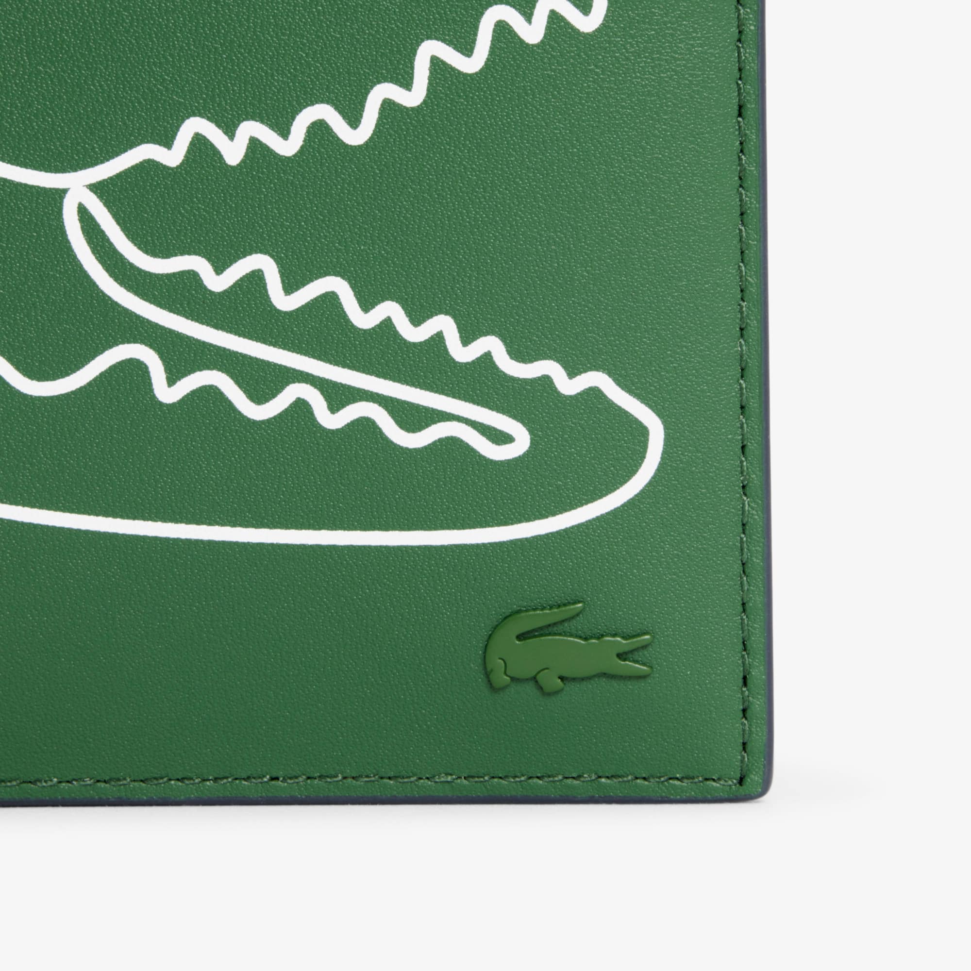 Medium FG Leather Billfold - Vert