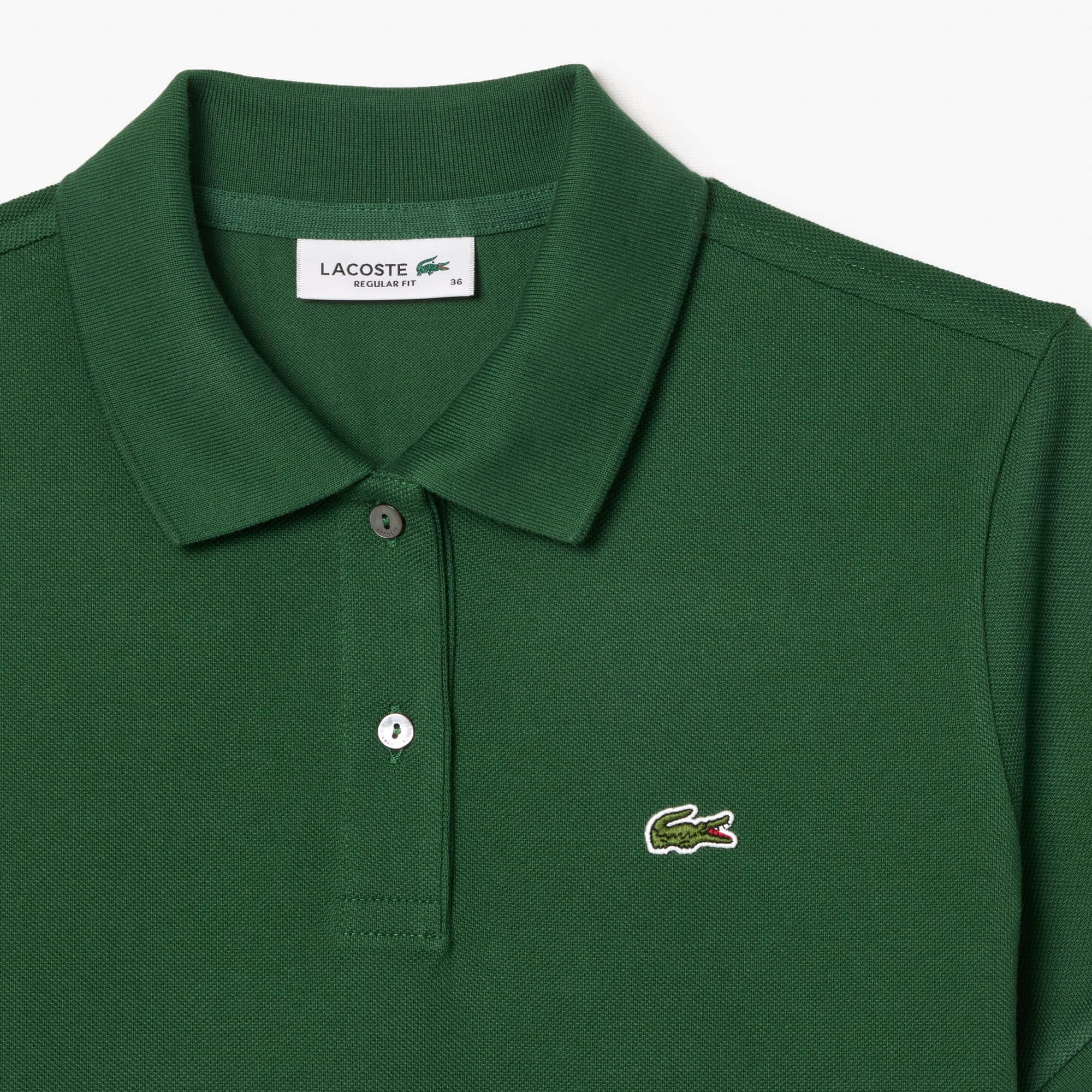 Women's Regular Fit Supple Petit Piqué Polo - Pine green